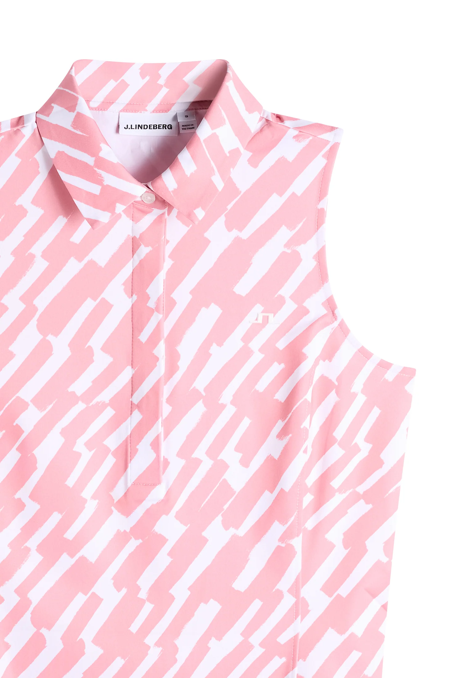 Dena Print Sleeveless Polo / Oak Flamingo M - Image 2