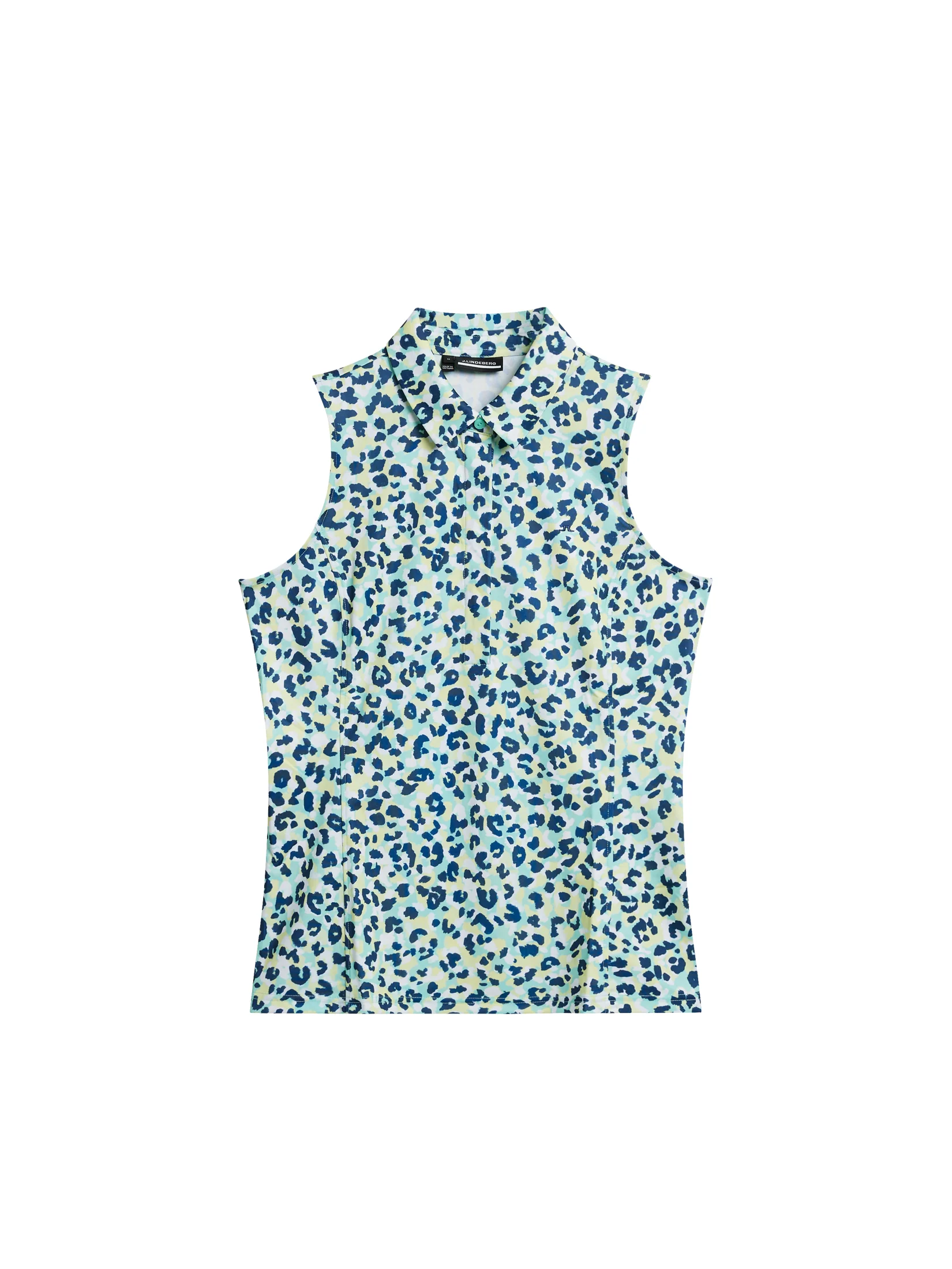 Dena Print Sleeveless Top / Leopard Aruba Blue
