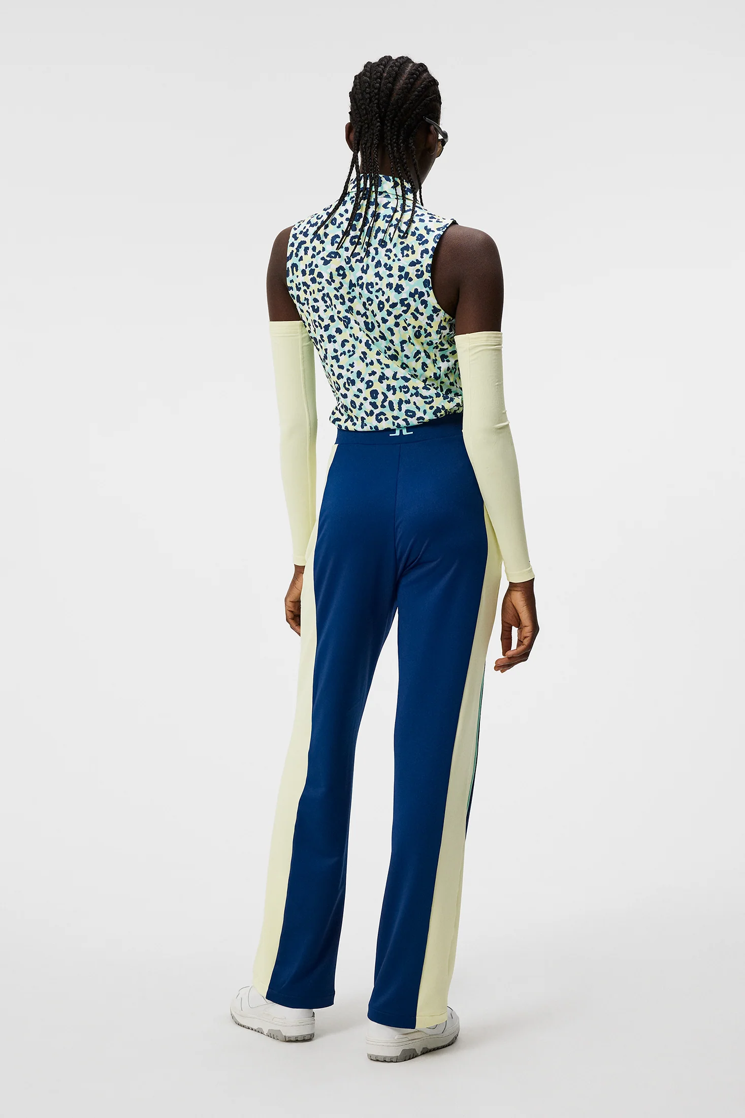 Dena Print Sleeveless Top / Leopard Aruba Blue - Image 3