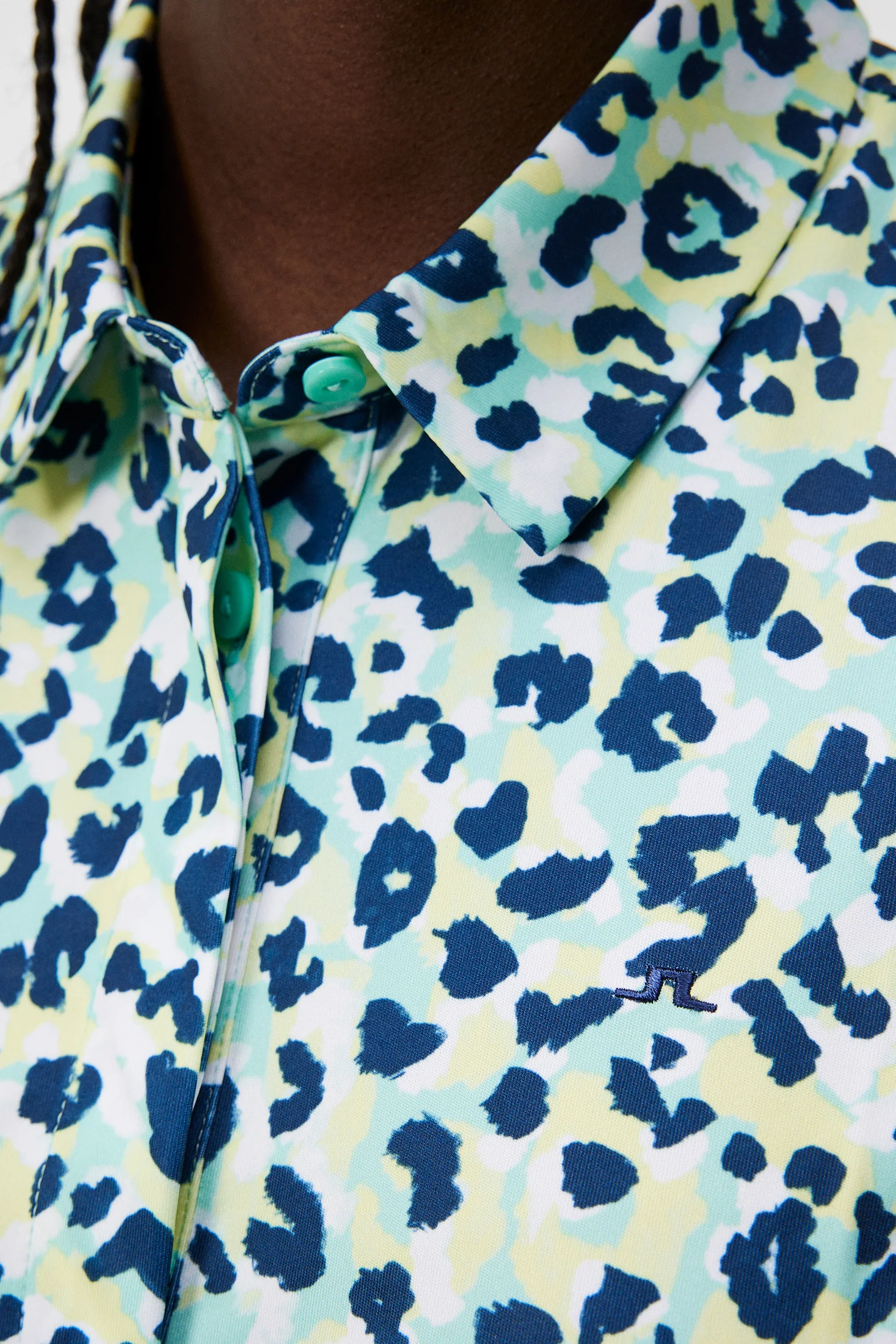 Dena Print Sleeveless Top / Leopard Aruba Blue - Image 6