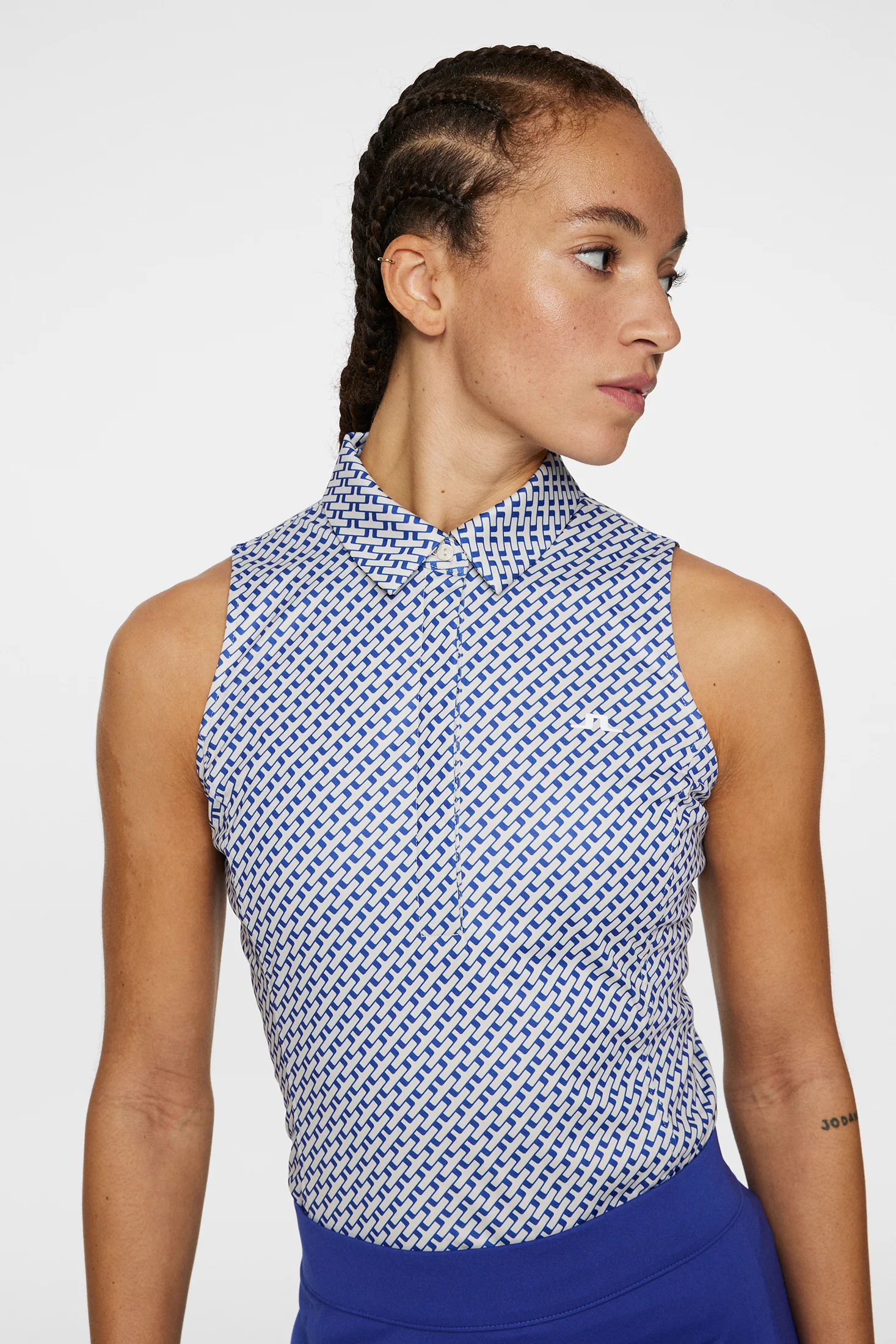 Dena Print Sleeveless Top / Tour Geo Moonbeam S - Image 5