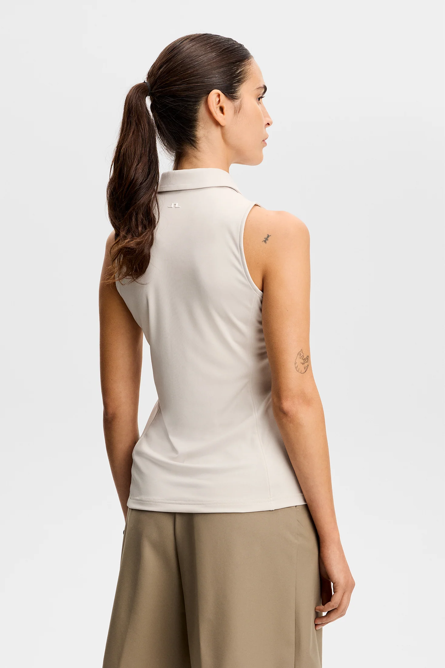 Dena Sleeveless Polo / Moonbeam - Image 3