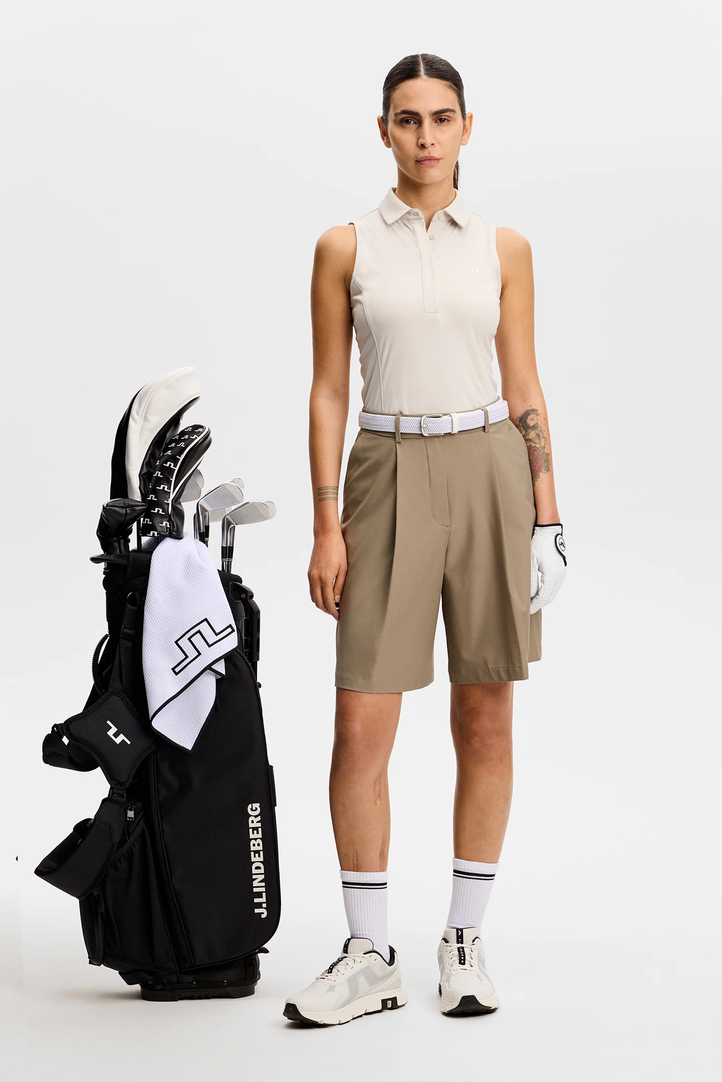 Dena Sleeveless Polo / Moonbeam - Image 4