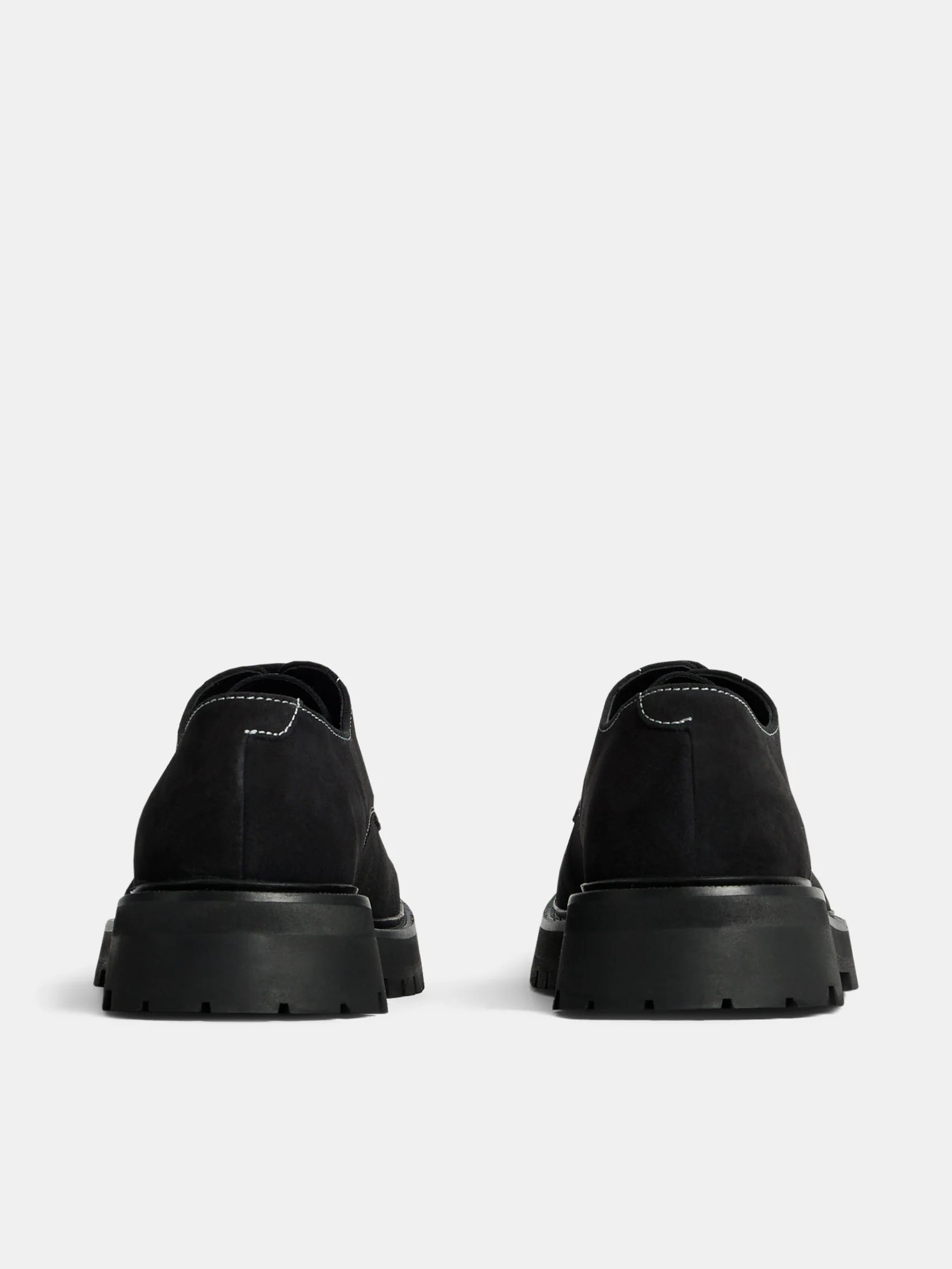 Derby Suede Shoe / Black - Image 2