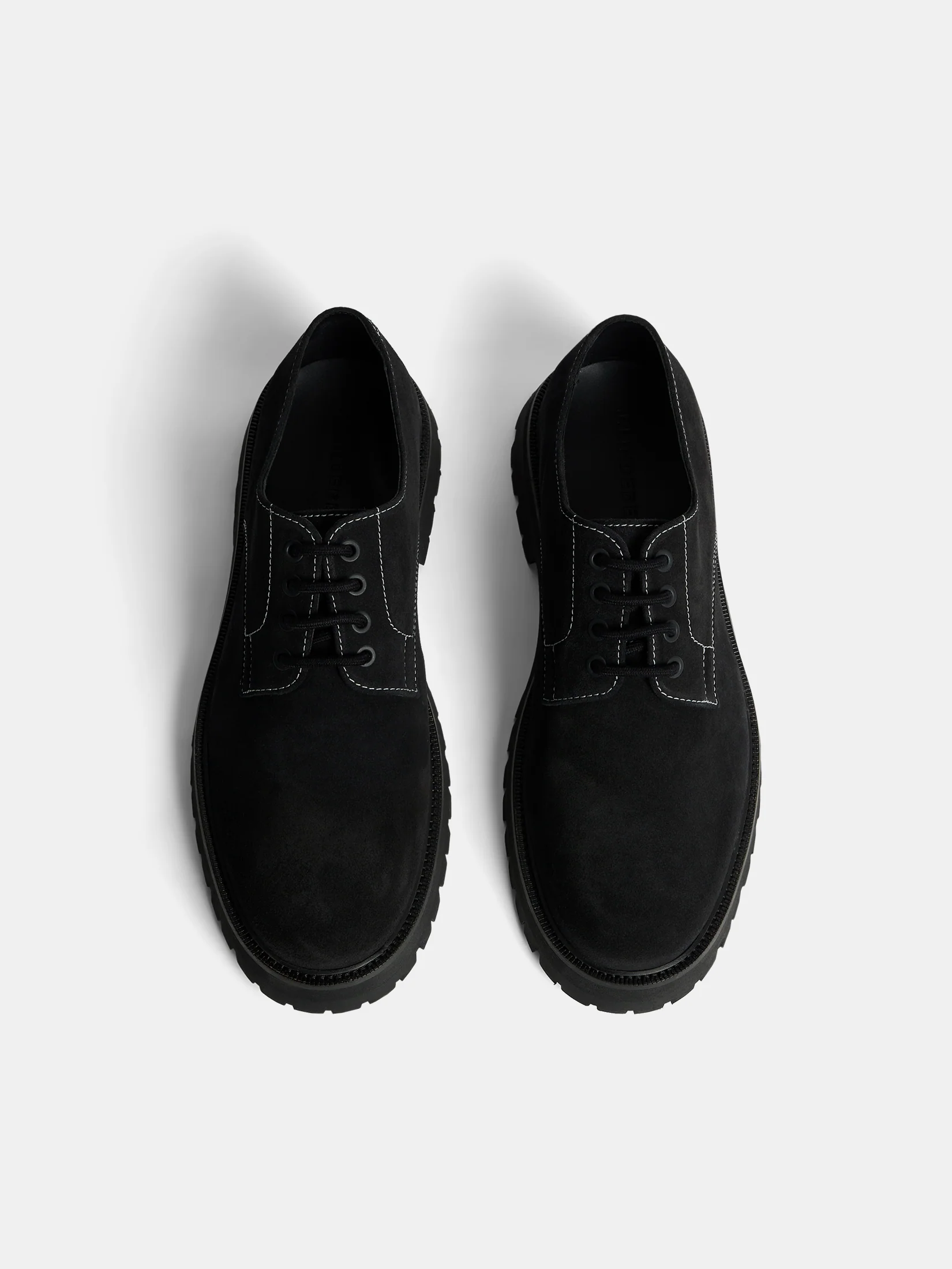Derby Suede Shoe / Black - Image 3