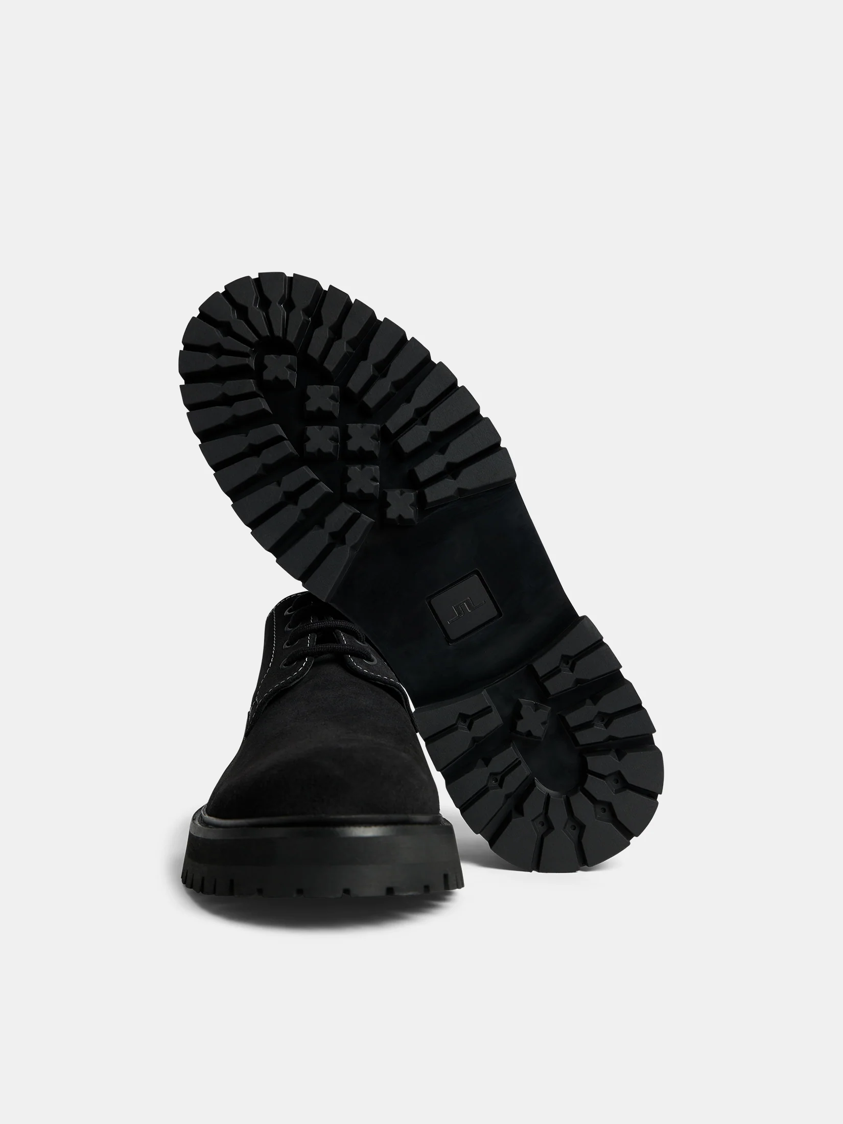 Derby Suede Shoe / Black - Image 4