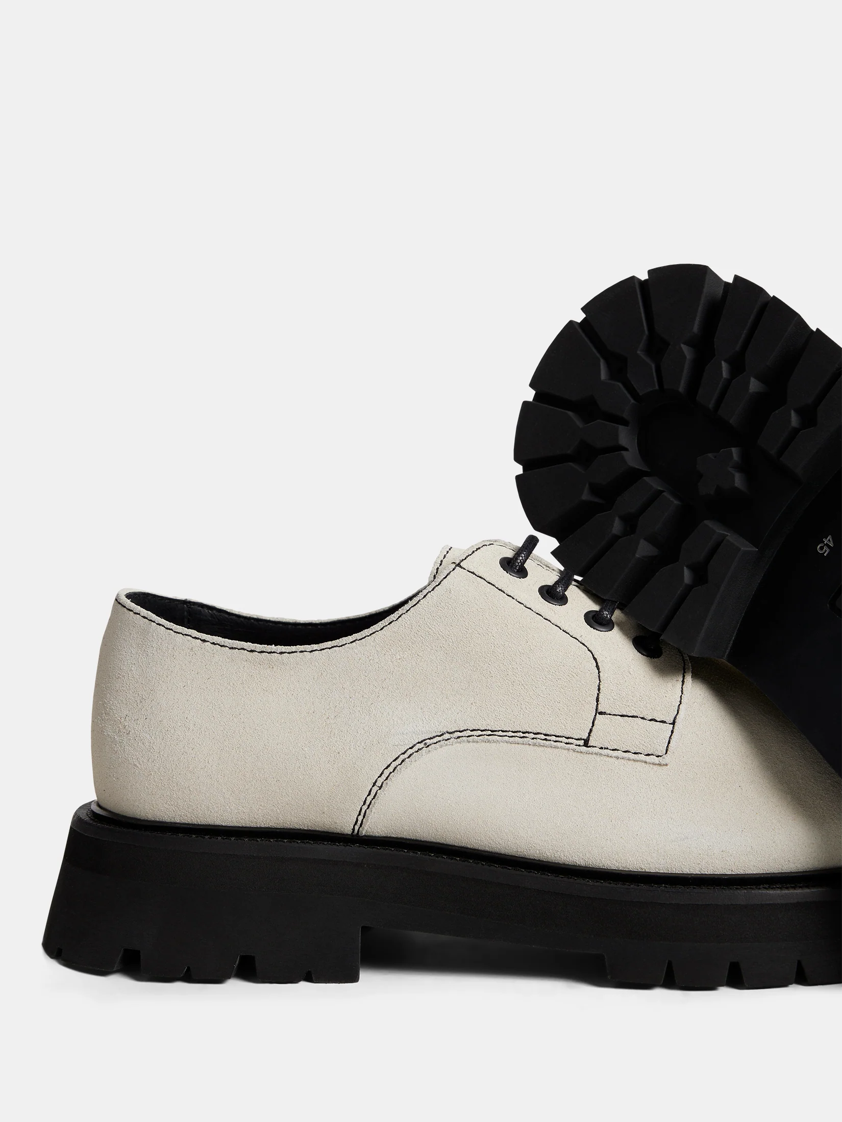 Derby Suede Shoe / Moonbeam - Image 4