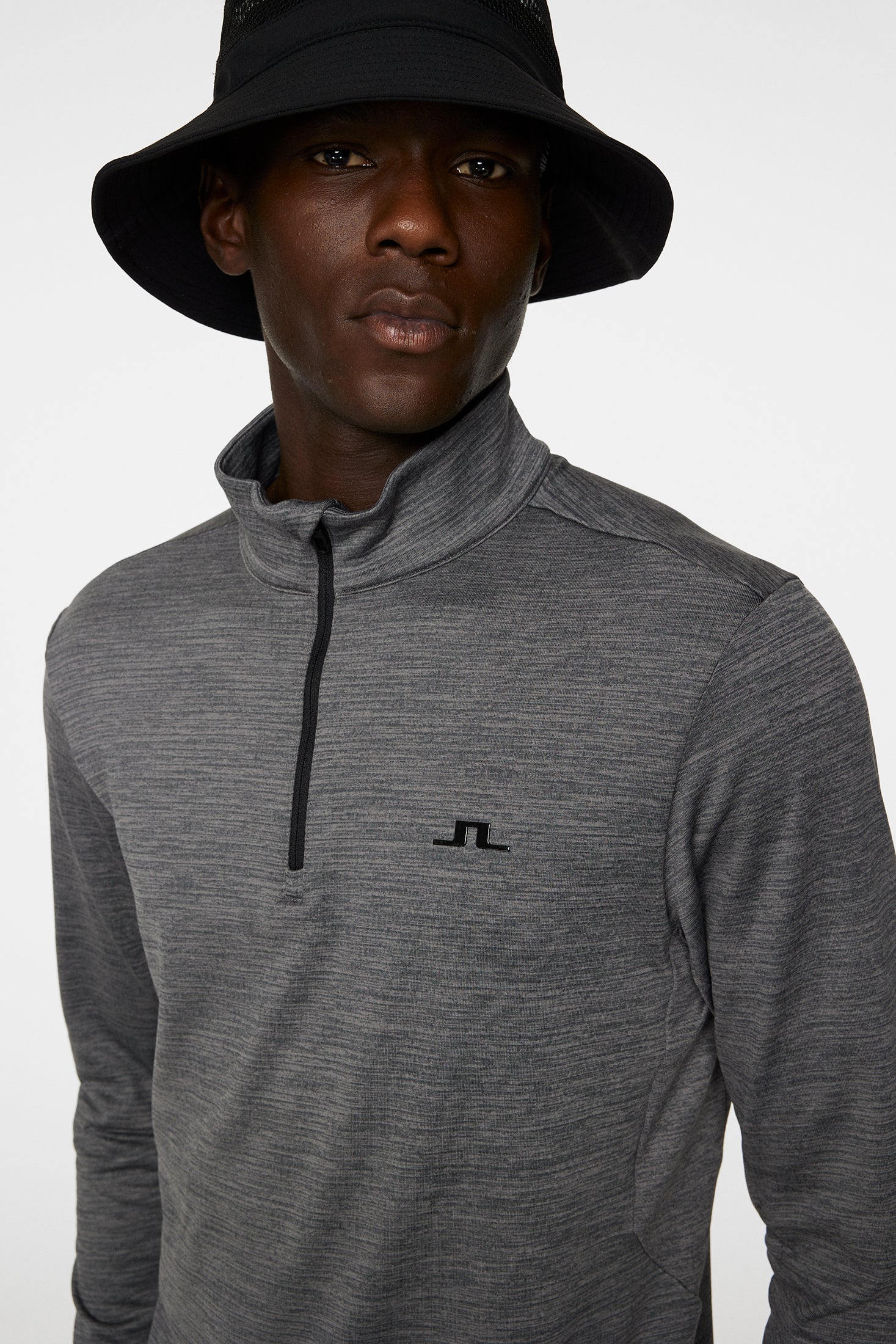 Destry Zip Mid Layer / Dark Grey Melange - Image 5