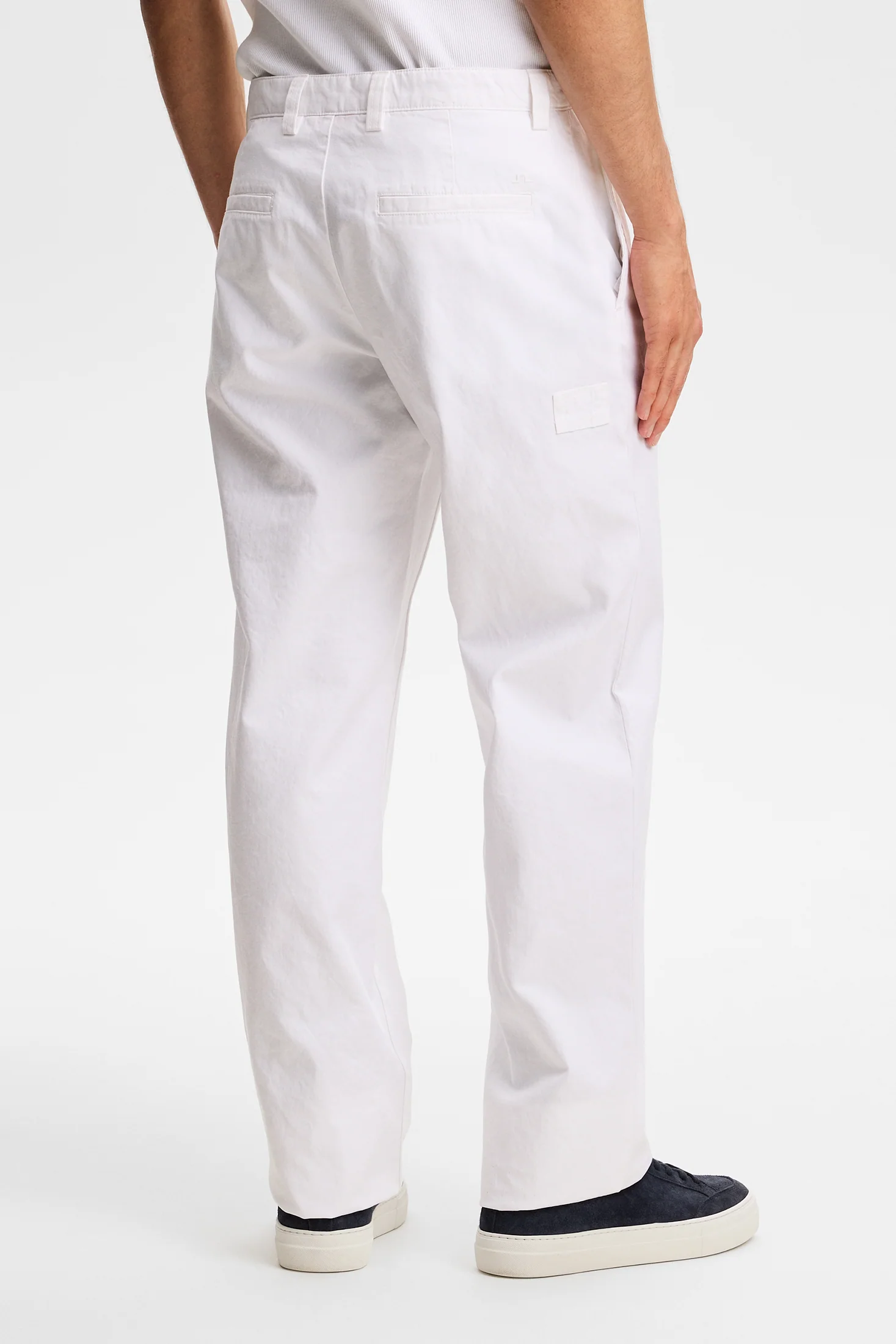 Devyn  Cotton Twill Pants / White - Image 4