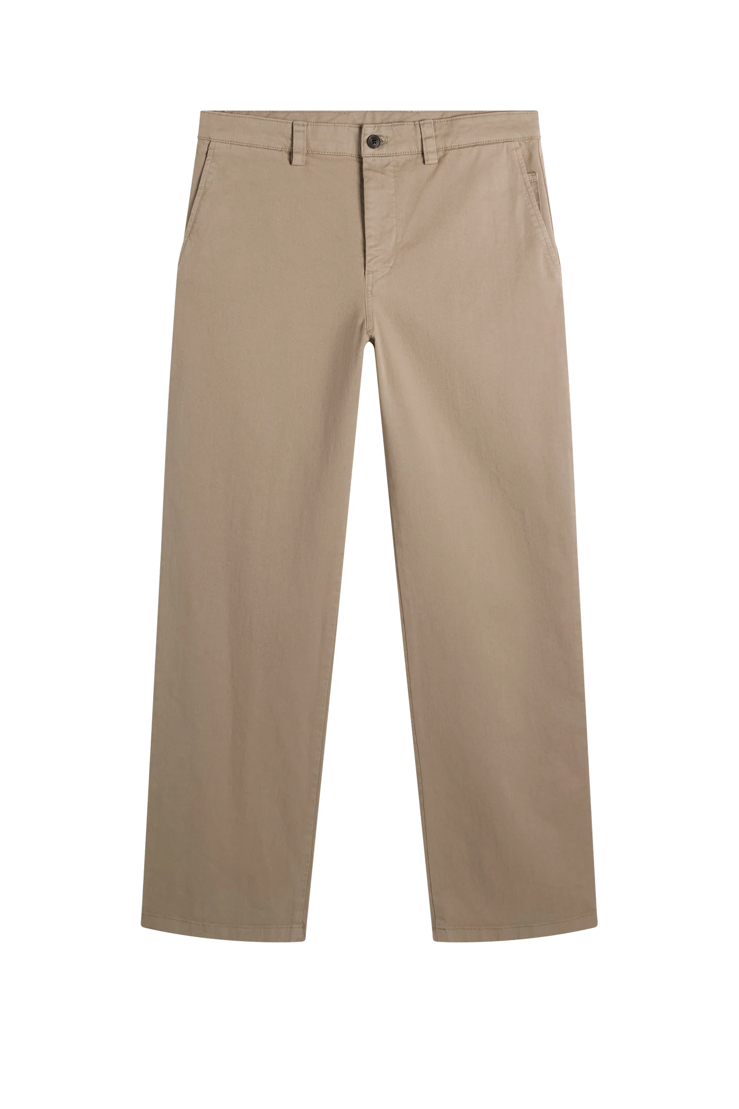 Devyn Straight Cotton Pants / Brindle