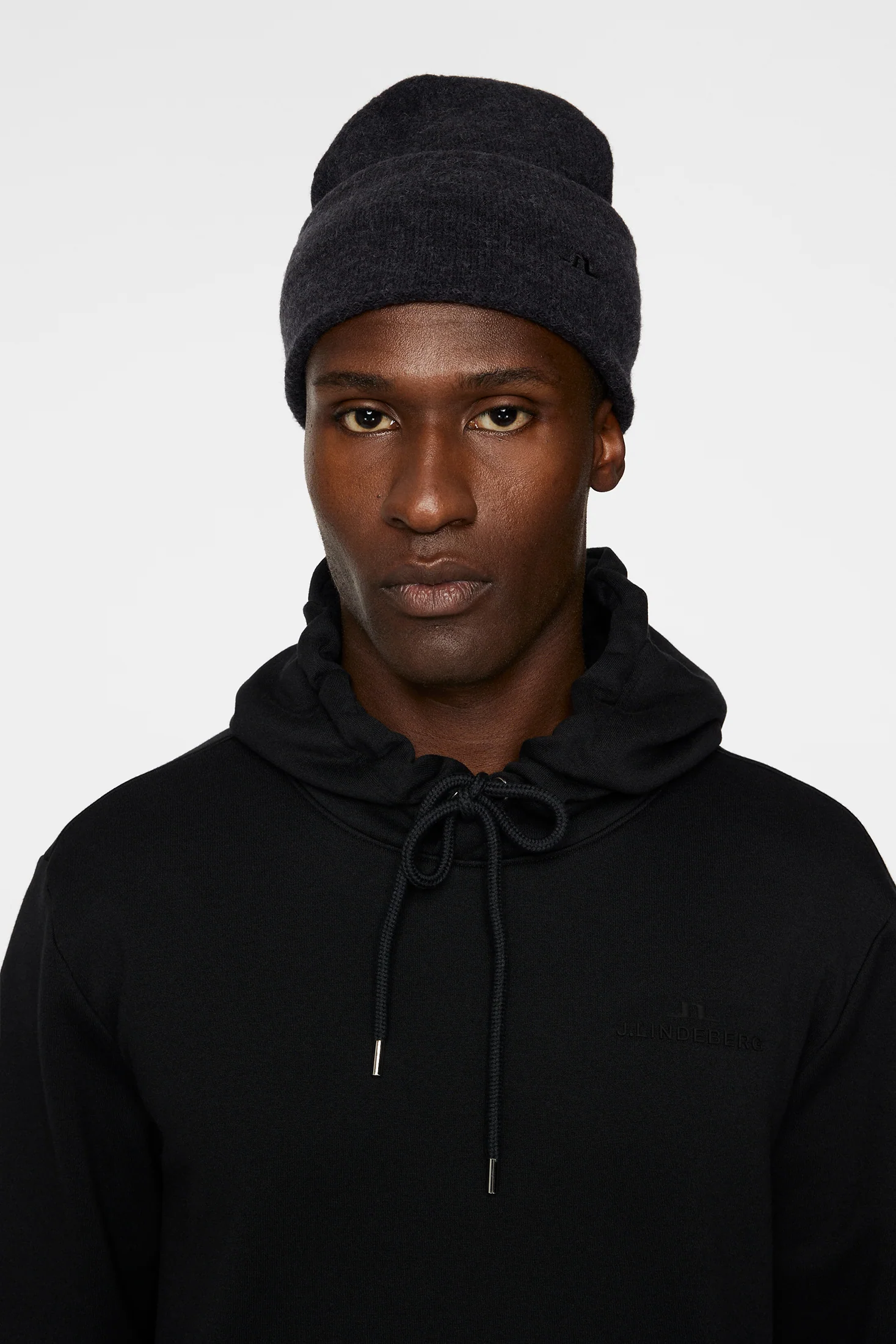 Diamond Alpaca Mix Hat / Black Melange - Image 3