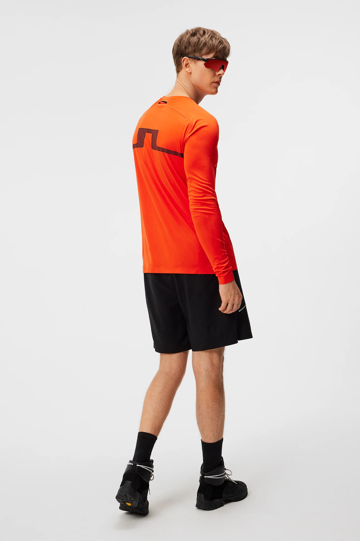 Diamond Long Sleeve Tee / Tangerine Tango - Image 4