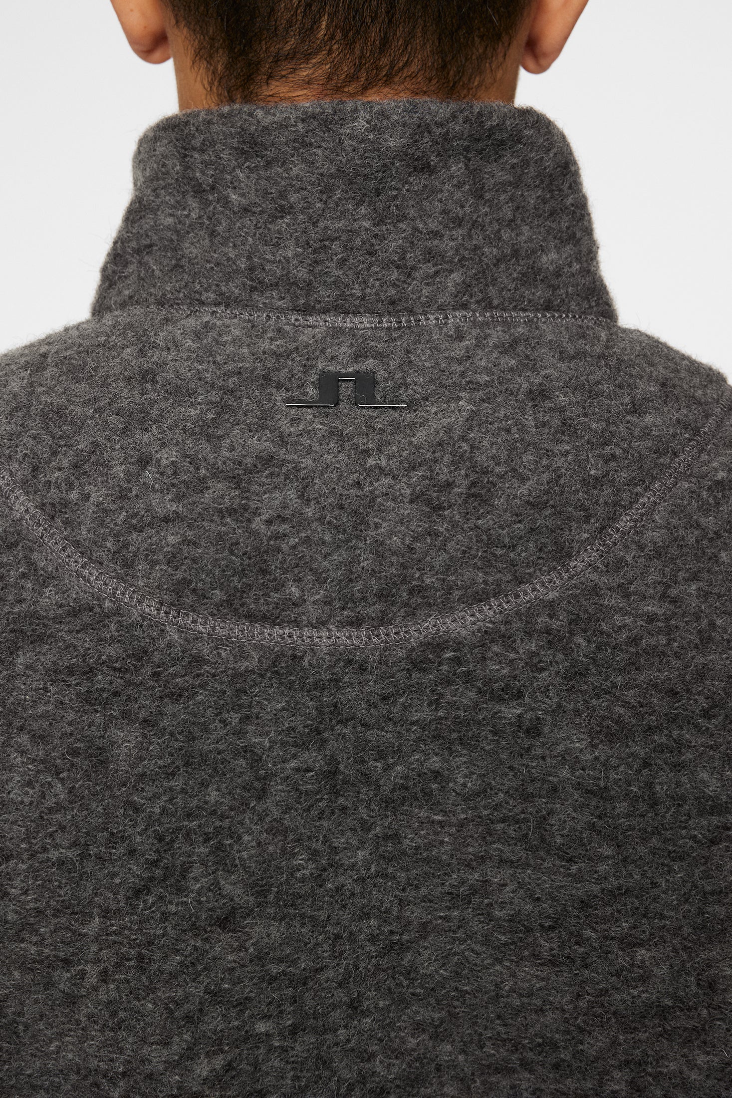 Dustin Wool Fleece Jacket / Light Grey Melange - Image 6