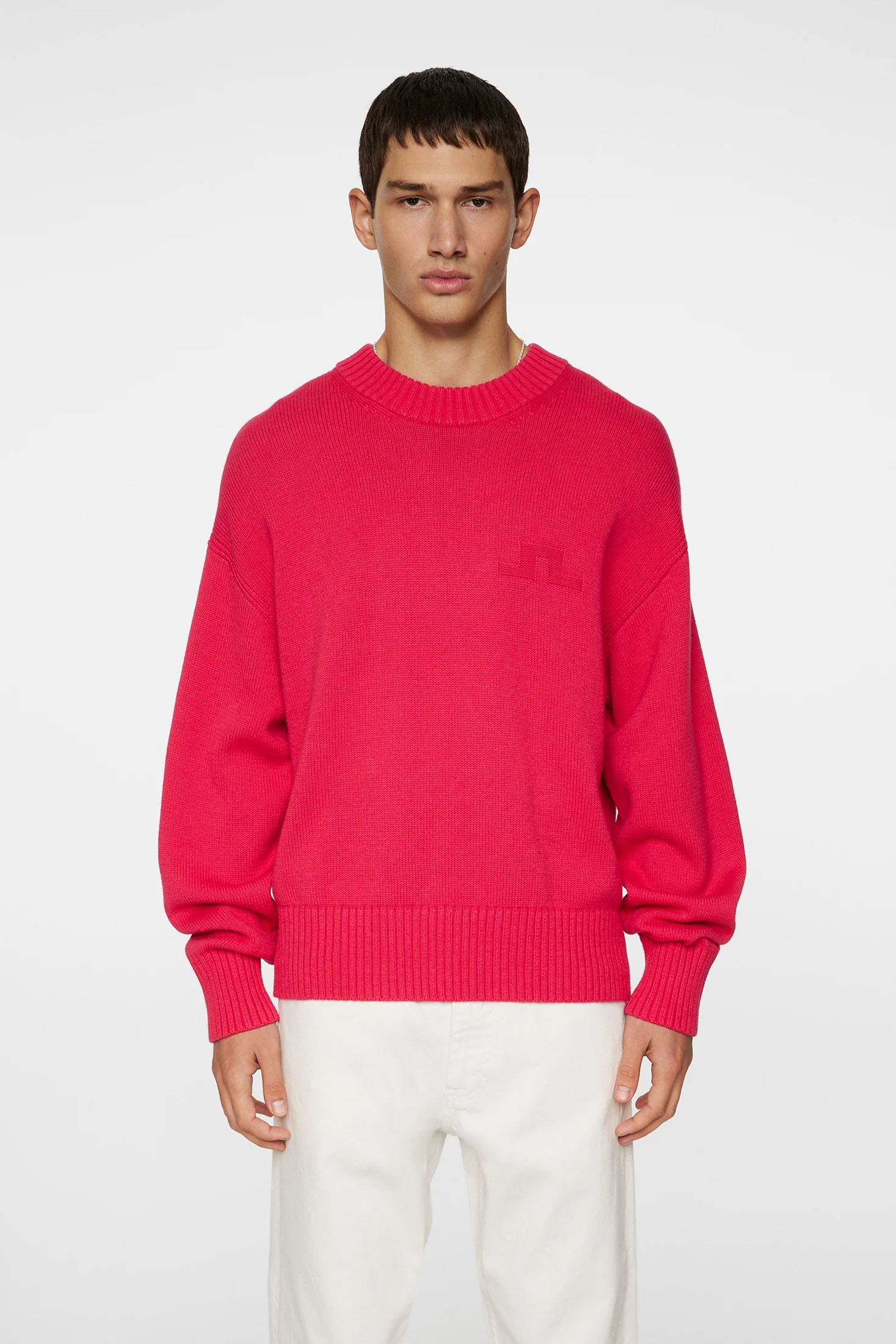 Eddy Cotton Wool Crew Neck / Azalea - Image 2
