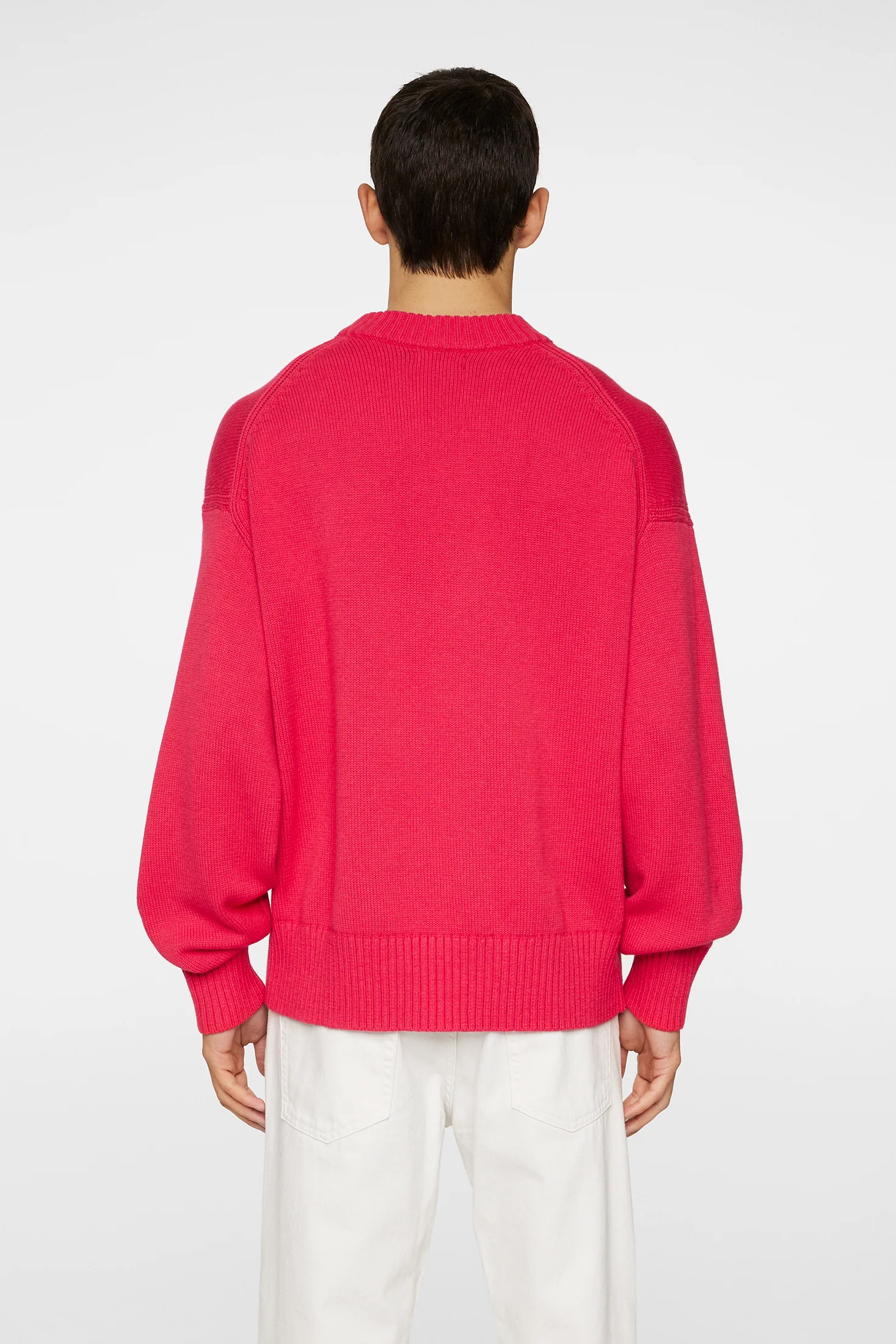Eddy Cotton Wool Crew Neck / Azalea - Image 3