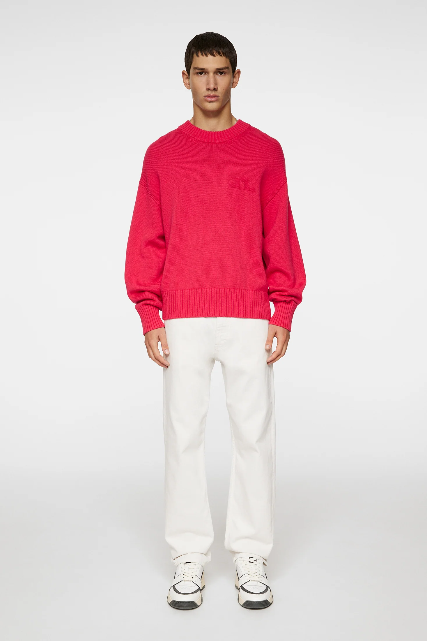 Eddy Cotton Wool Crew Neck / Azalea - Image 4