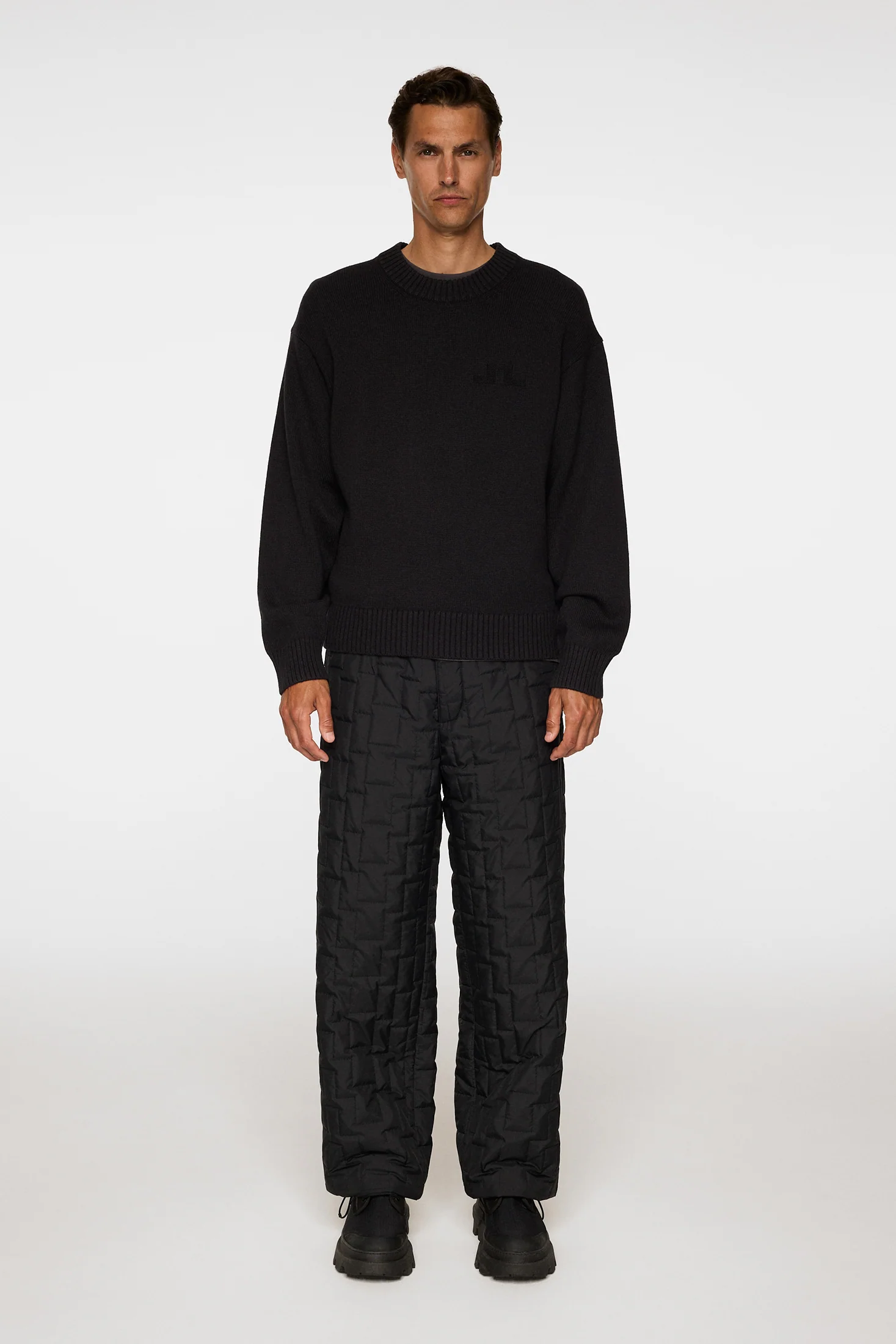 Eddy Cotton Wool Crew Neck / Black - Image 4
