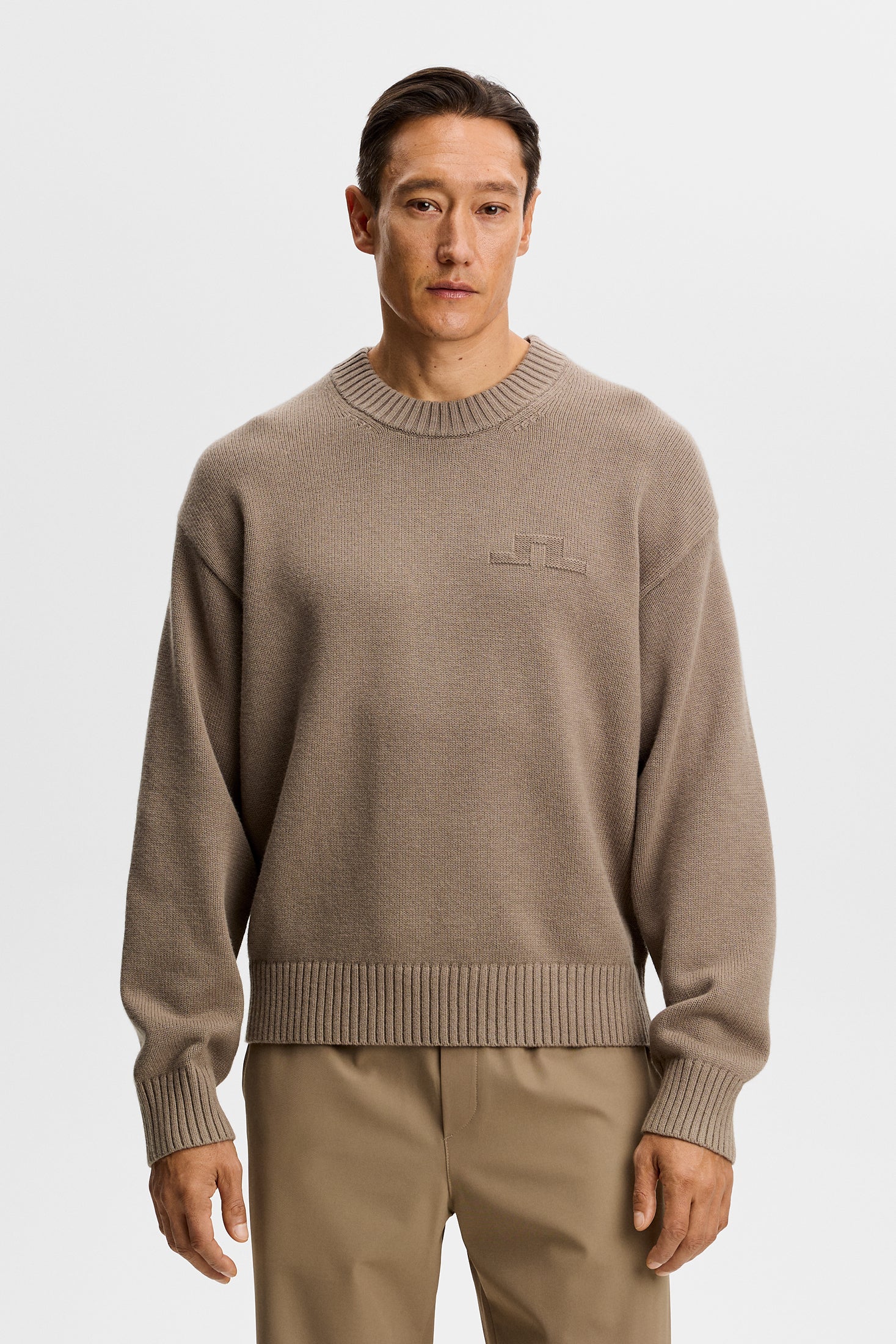 Eddy Cotton Wool Crew Neck / Brindle - Image 2
