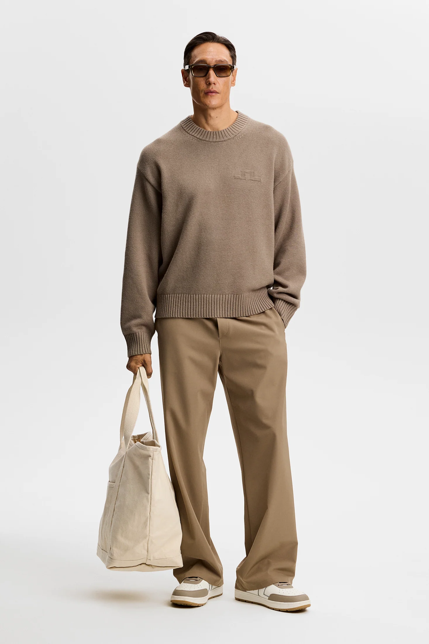 Eddy Cotton Wool Crew Neck / Brindle - Image 4
