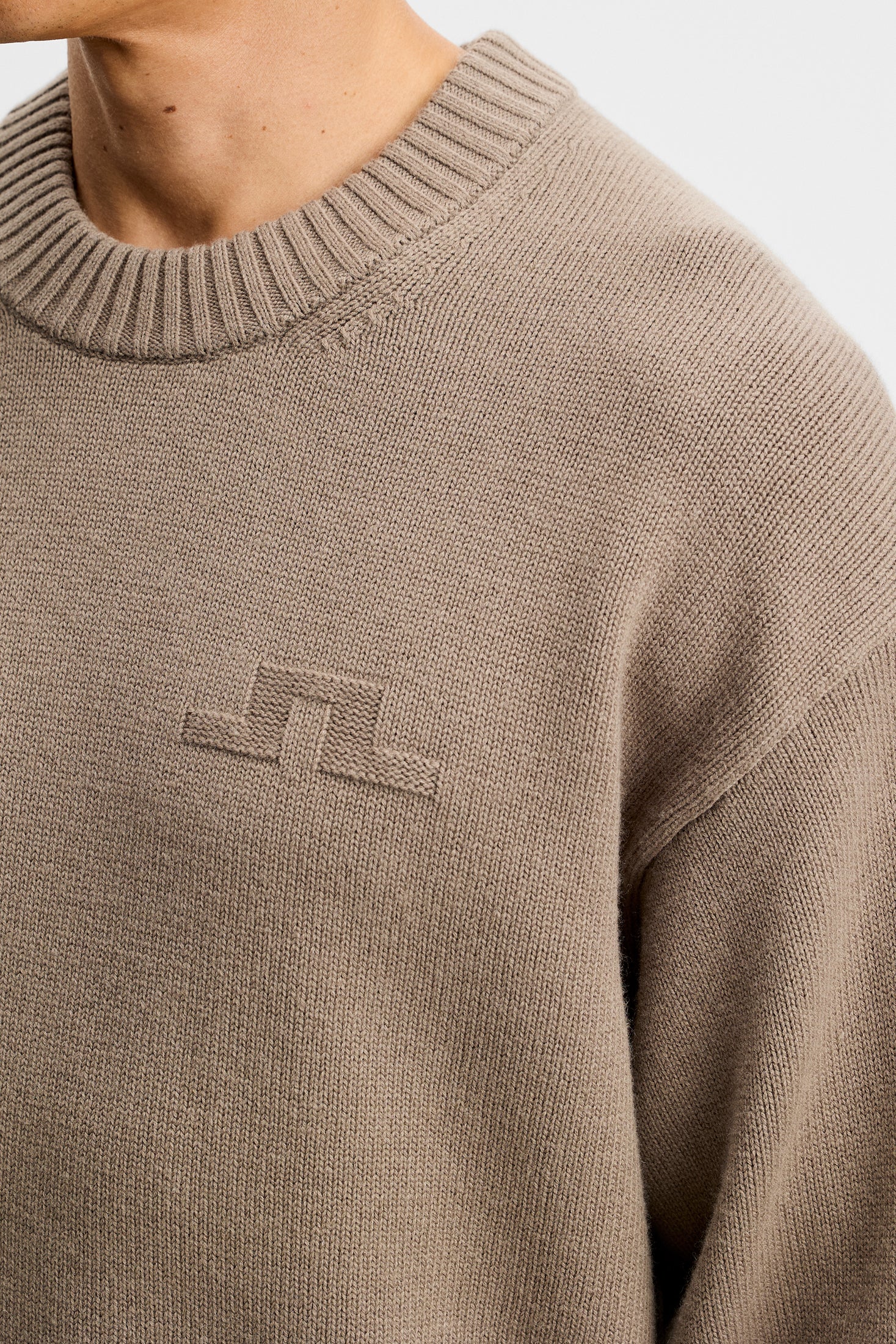 Eddy Cotton Wool Crew Neck / Brindle - Image 5