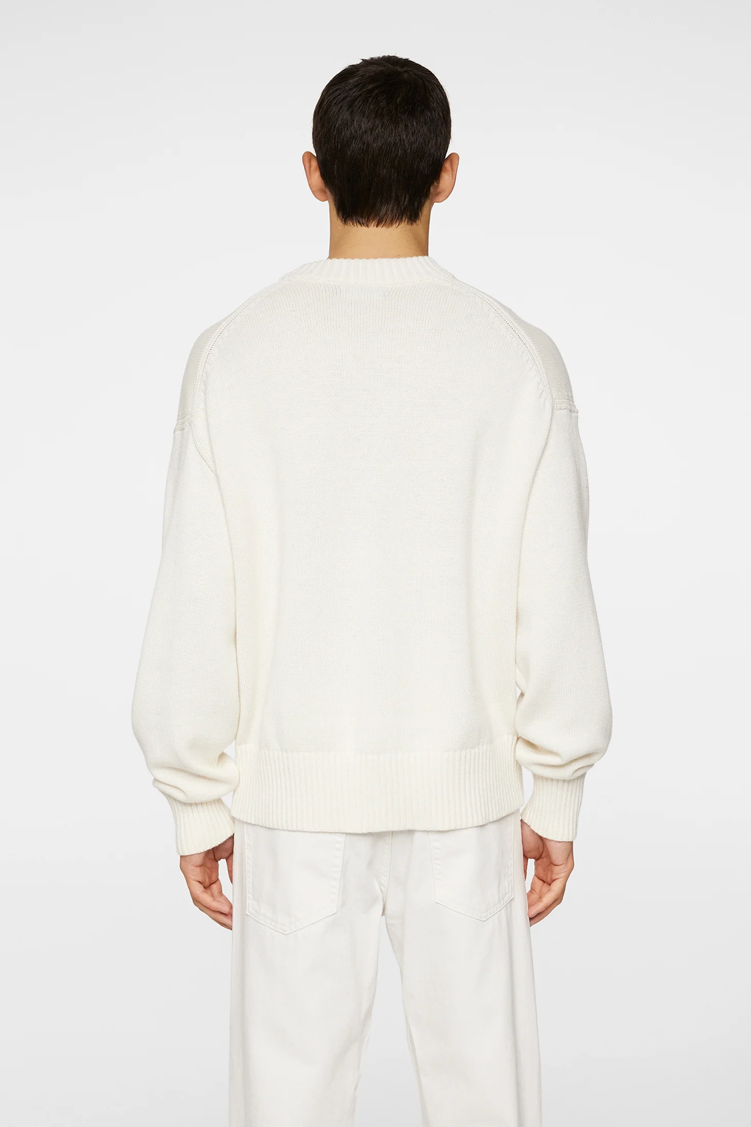 Eddy Cotton Wool Crew Neck / White - Image 3