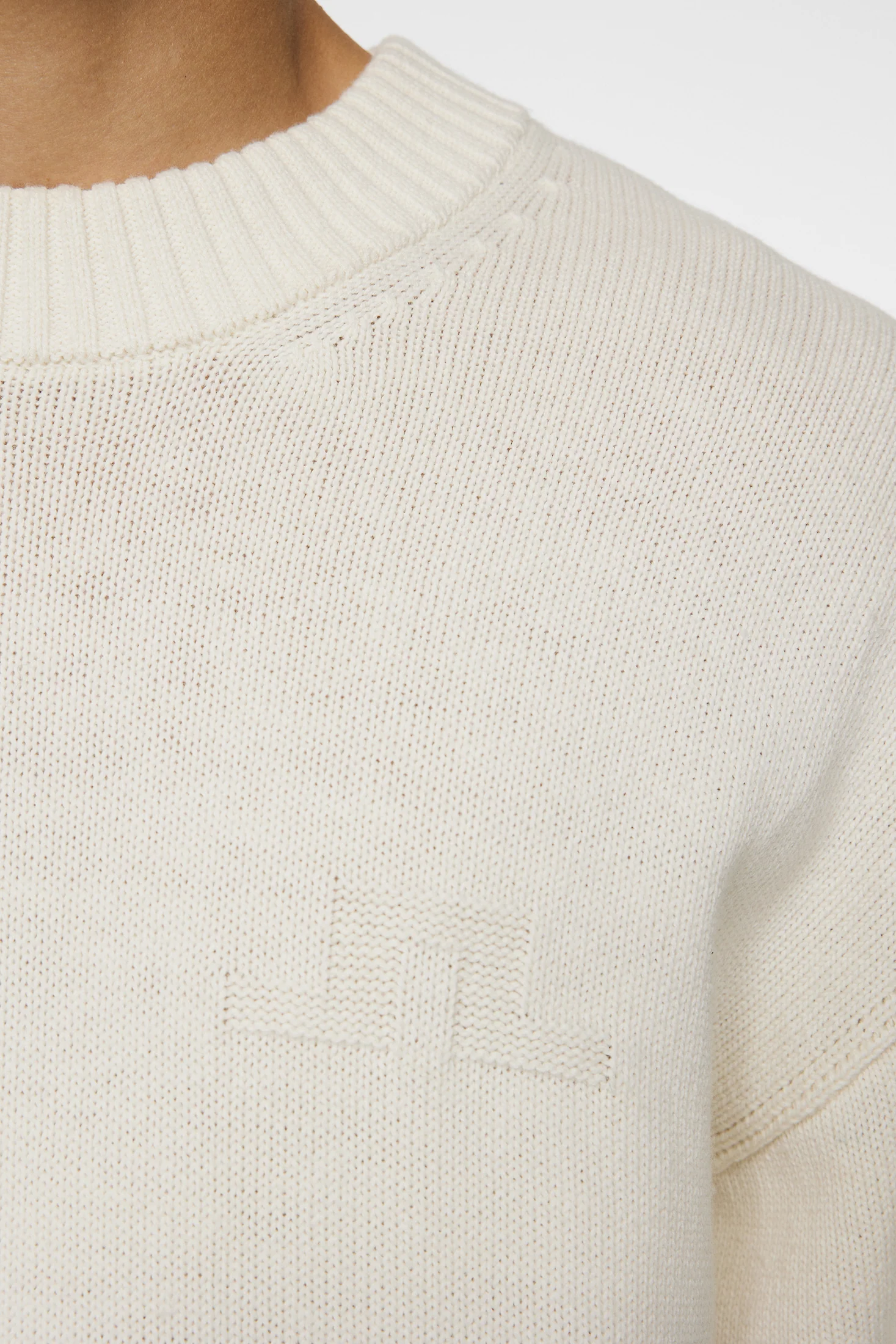Eddy Cotton Wool Crew Neck / White - Image 6