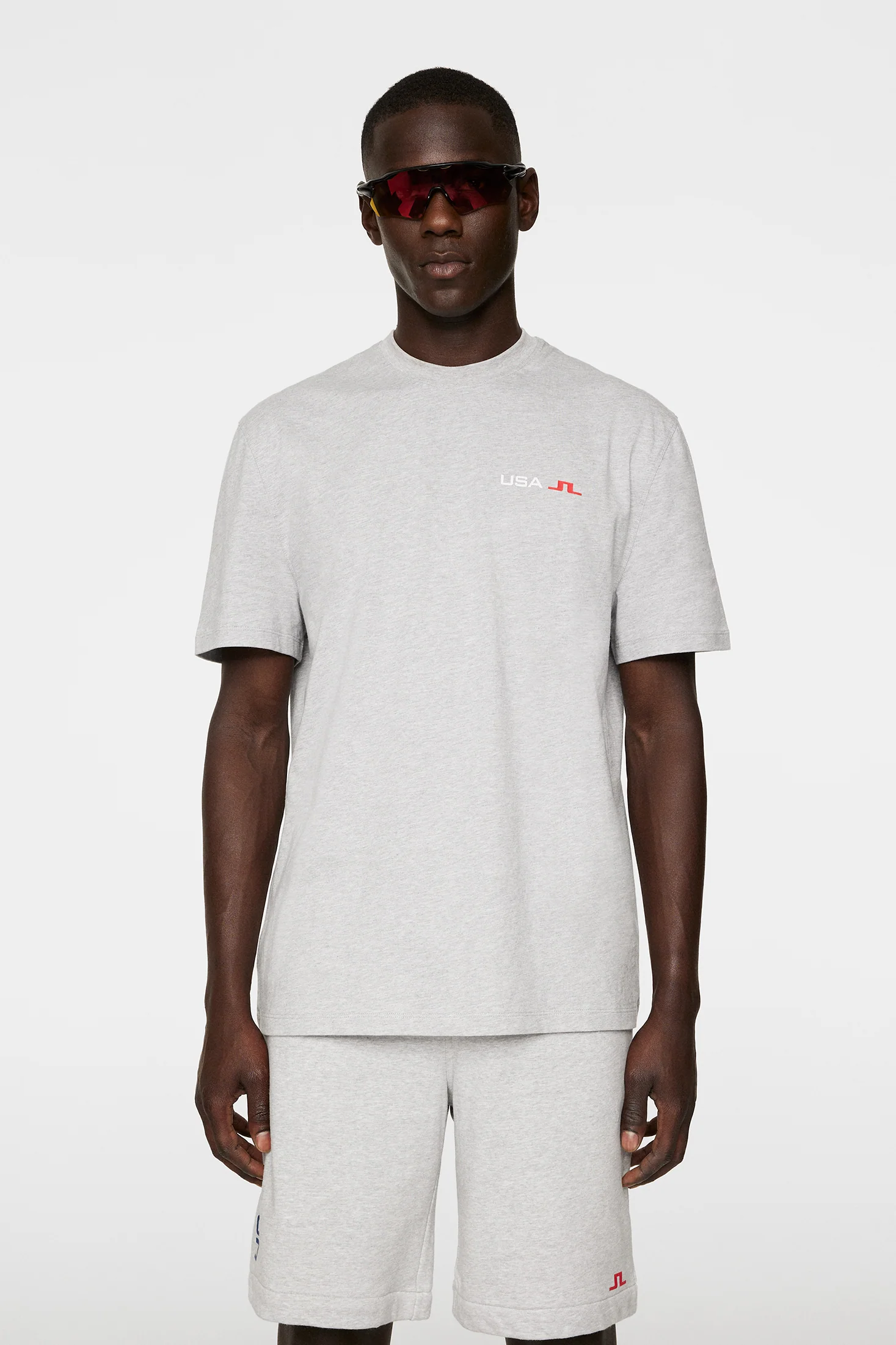 Elie Unisex T-Shirt / Light Grey Melange - Image 3