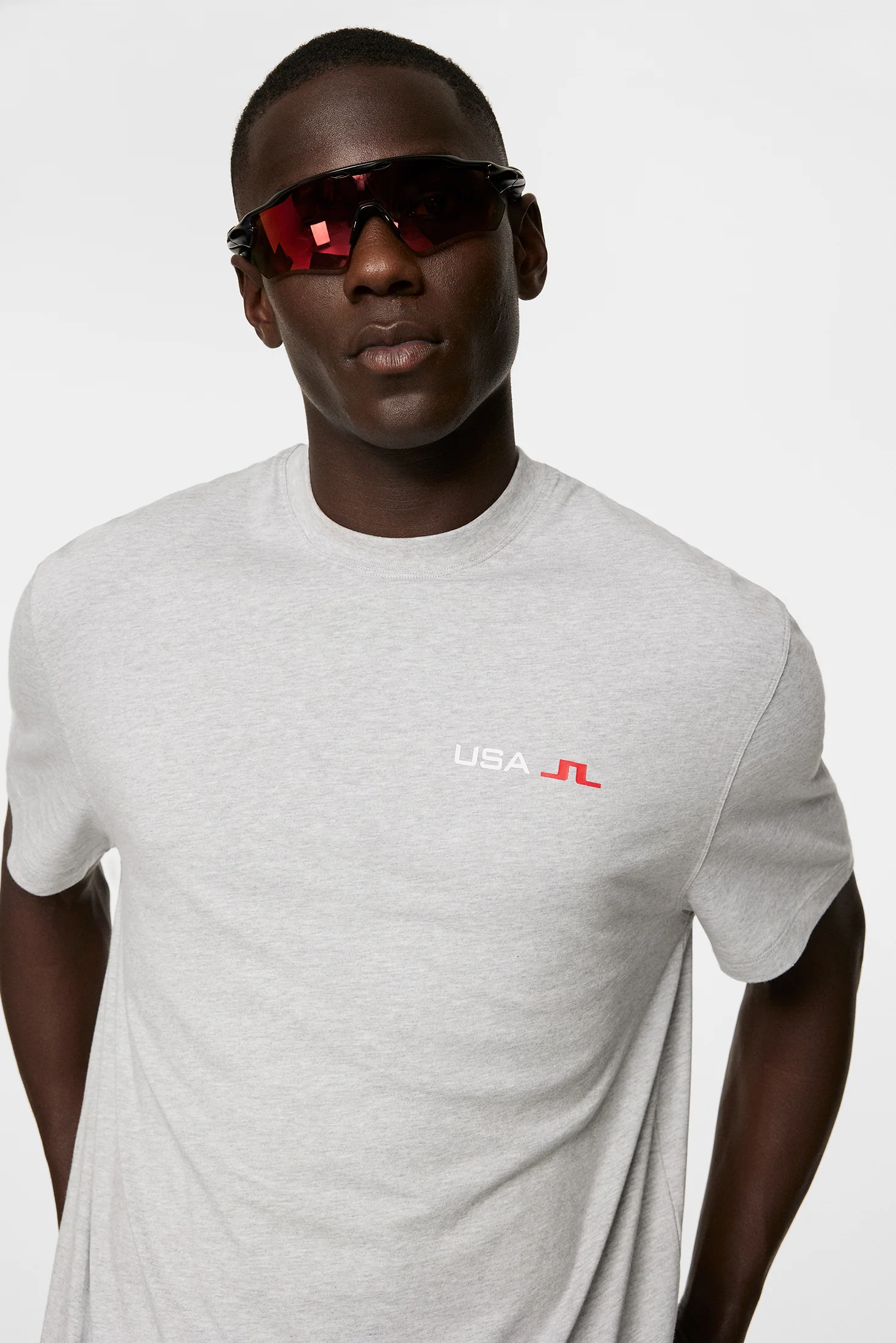 Elie Unisex T-Shirt / Light Grey Melange - Image 6