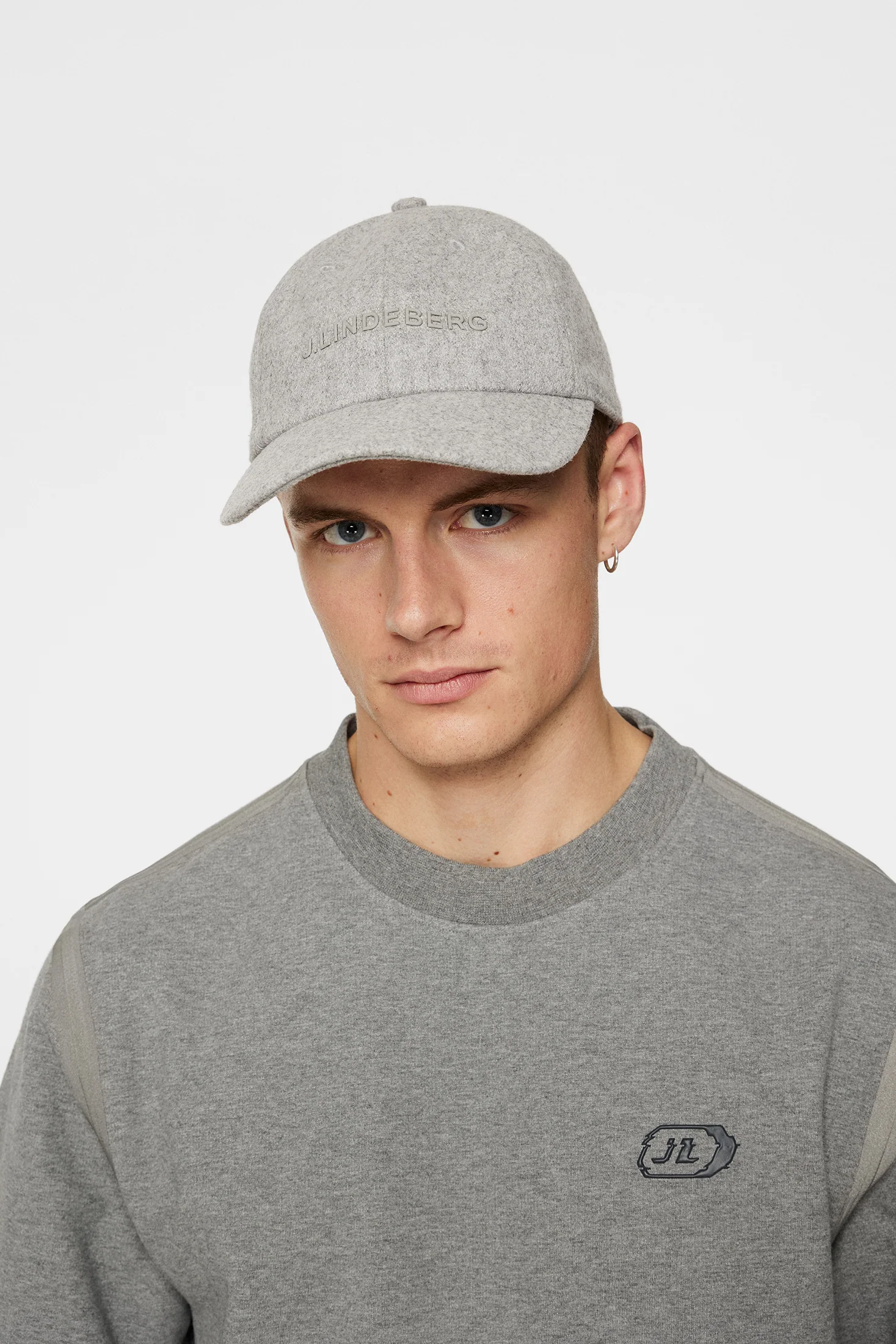 Elijah Wool  Cap / Light Grey Melange - Image 3