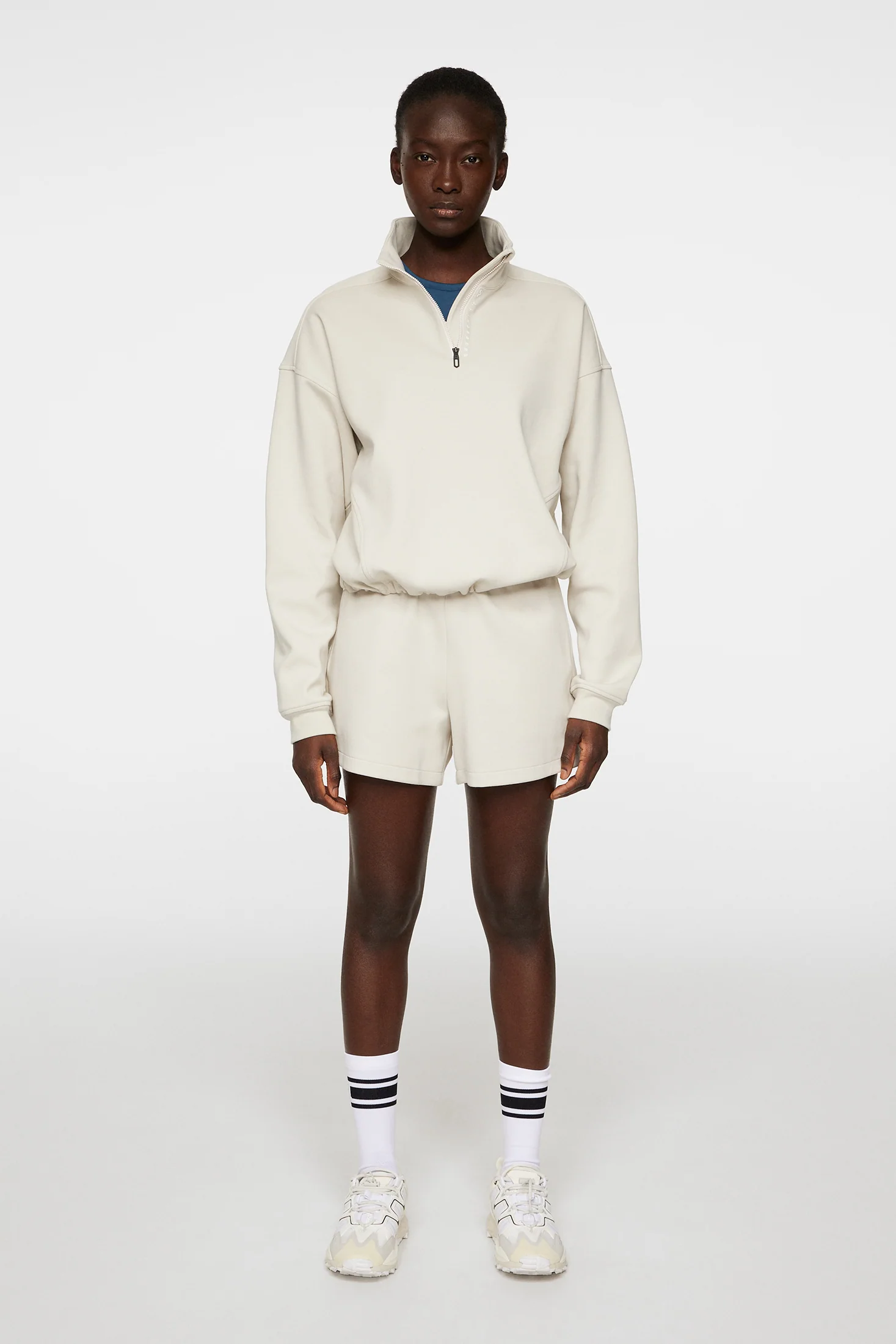 Elin Zip Sweatshirt / Moonbeam - Image 5