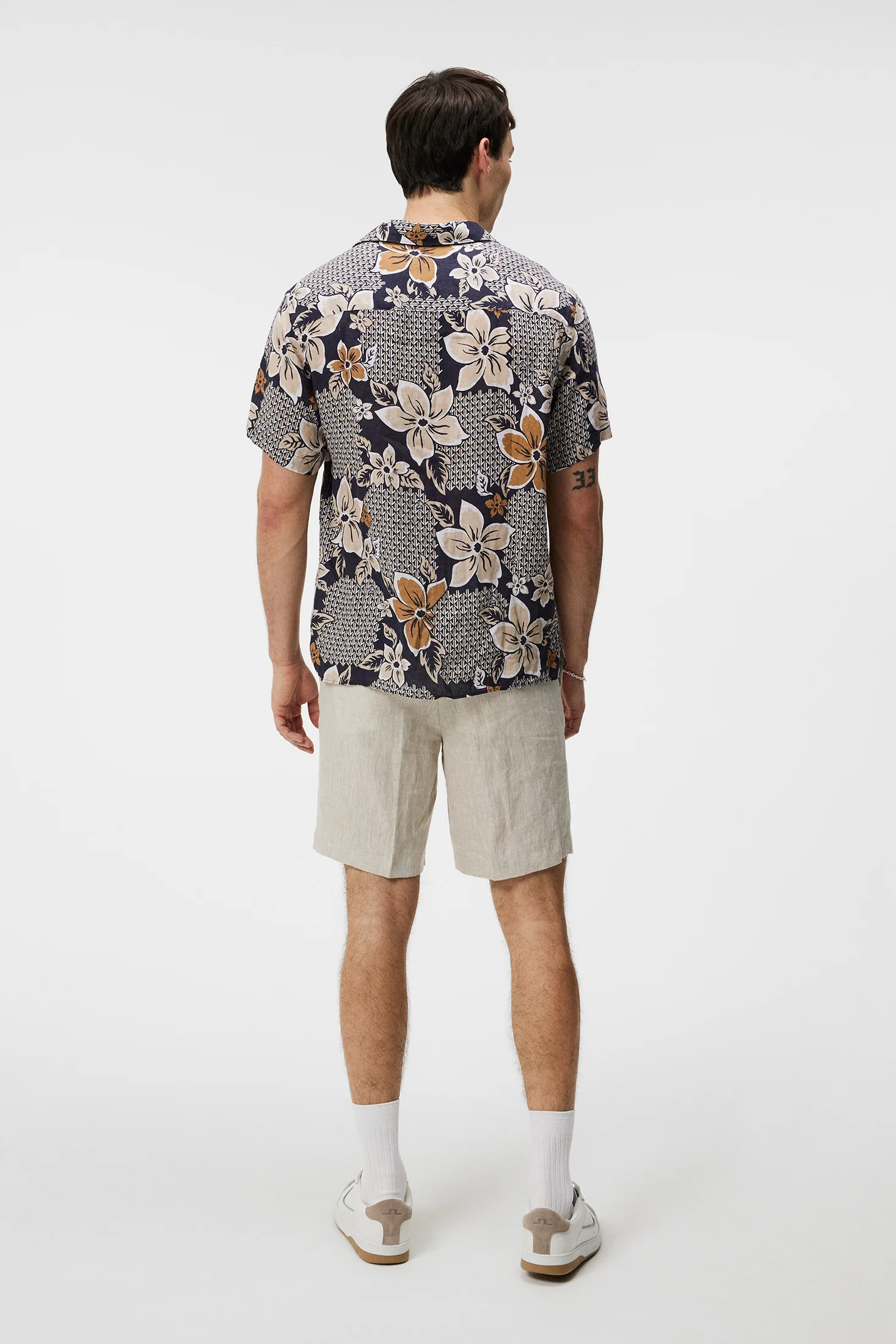 Elio Linen Island Floral Shirt / Island Floral Mix Safari - Image 3