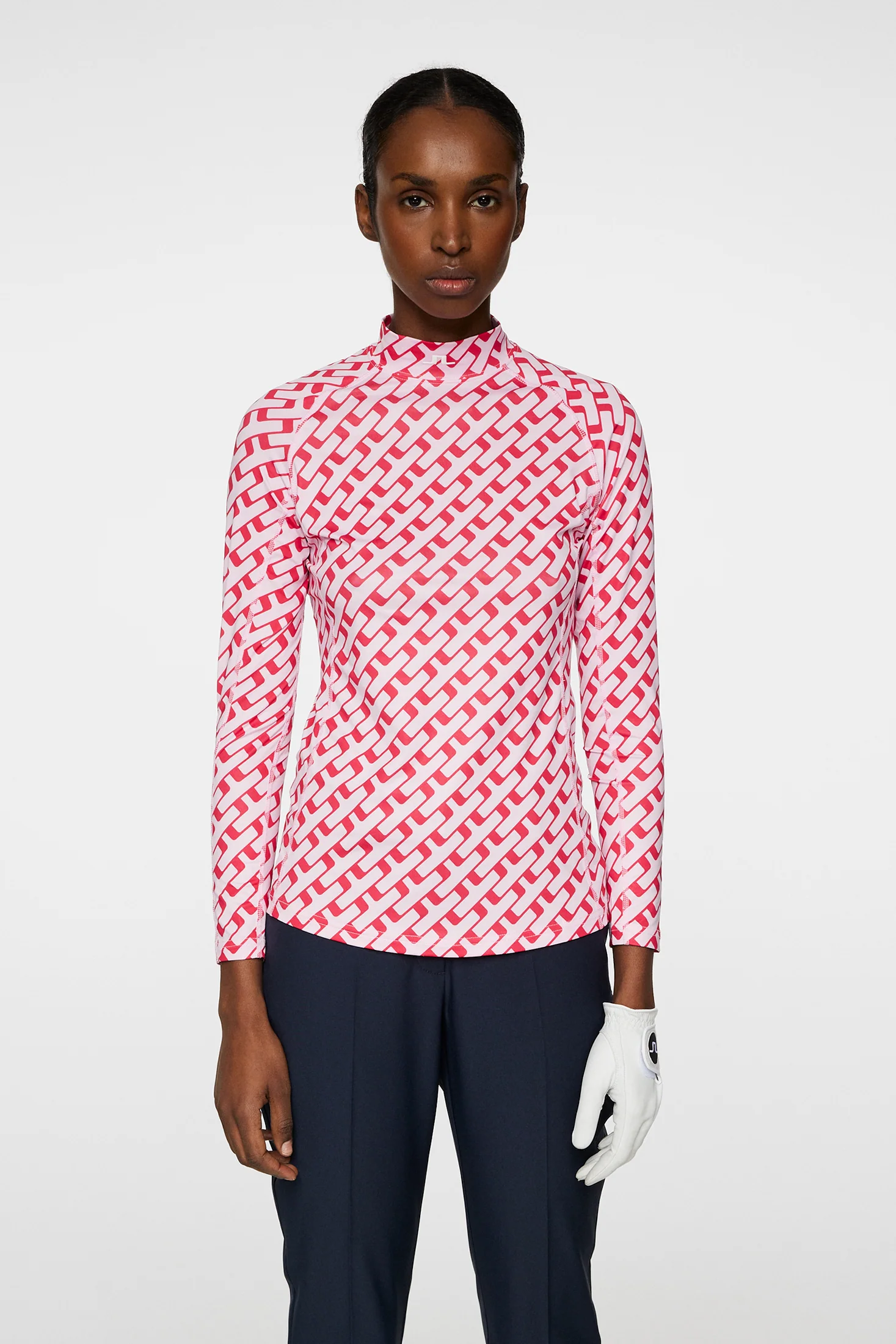 Ella Print Compression Top / Tour Geo Pink M - Image 2