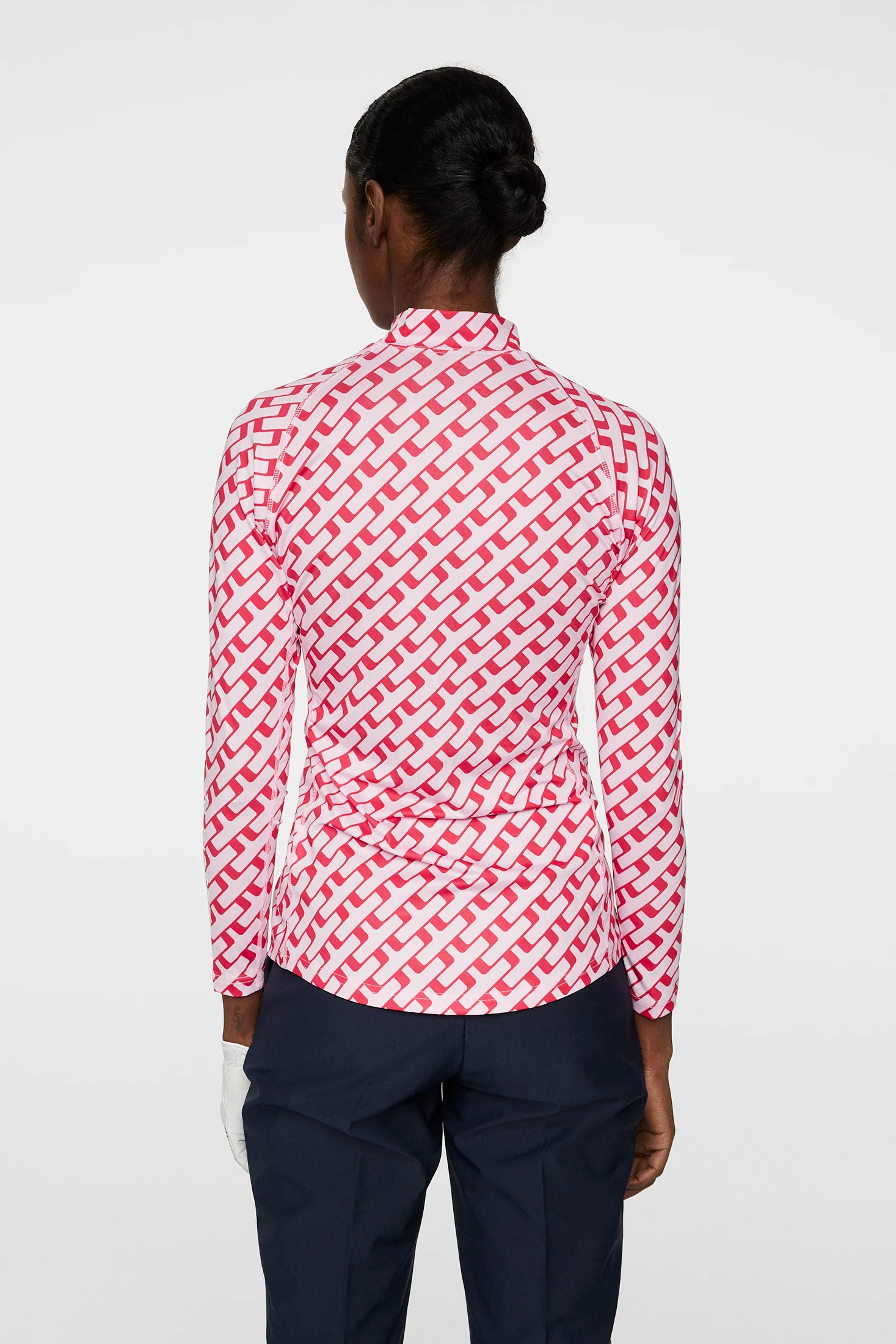Ella Print Compression Top / Tour Geo Pink M - Image 3
