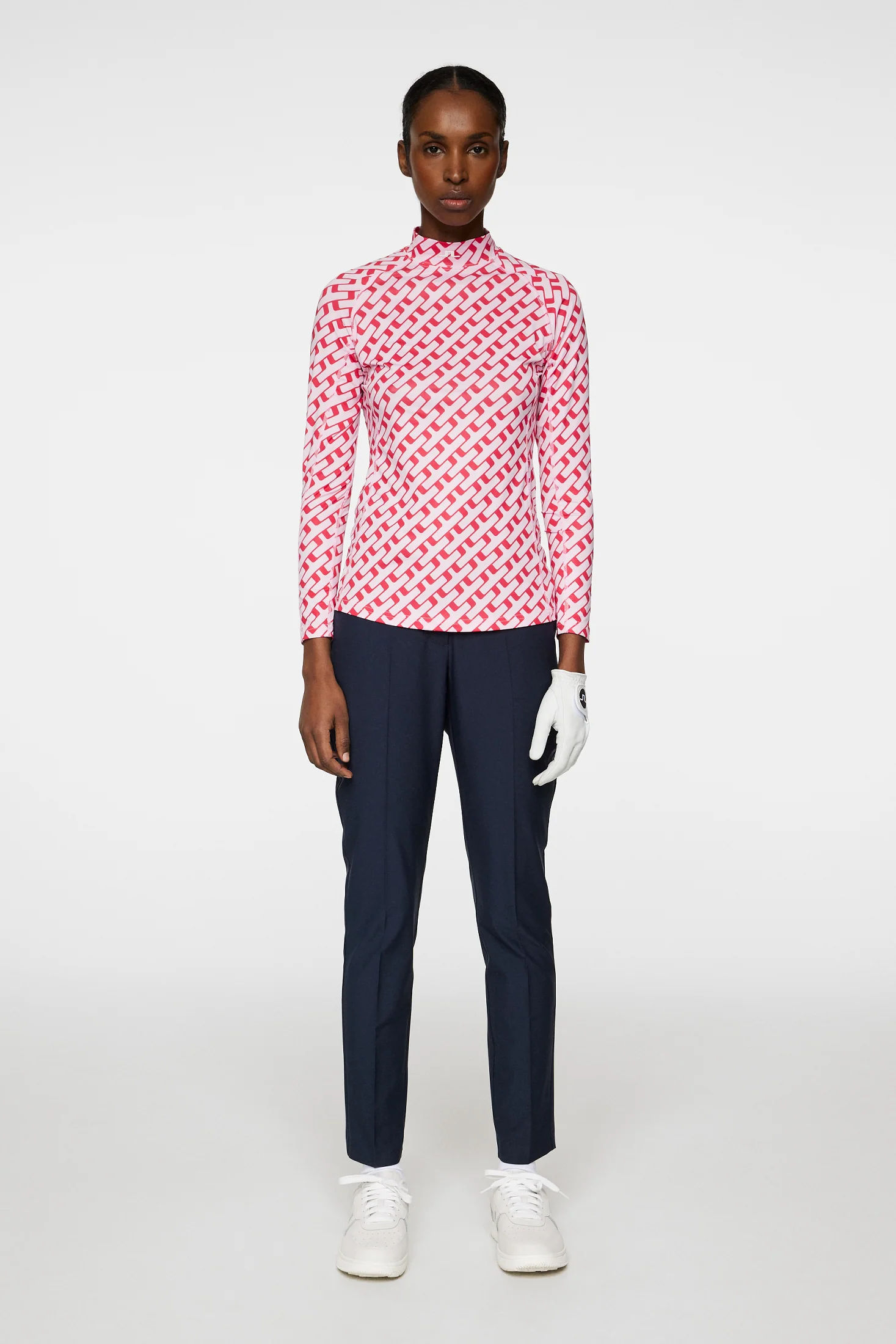 Ella Print Compression Top / Tour Geo Pink M - Image 4