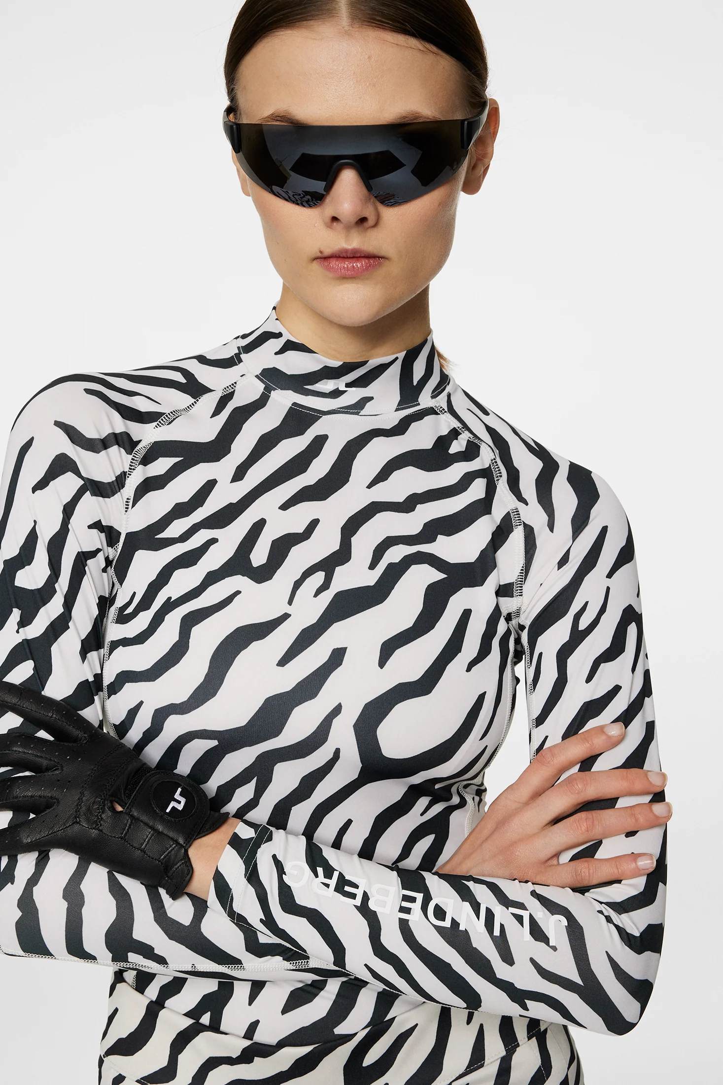 Ella Print Compression Top / Tour Tiger Moonbeam M - Image 5
