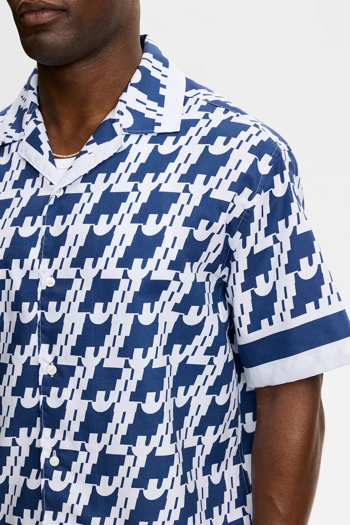 Ellis Border Resort Shirt / Estate Blue - Image 5