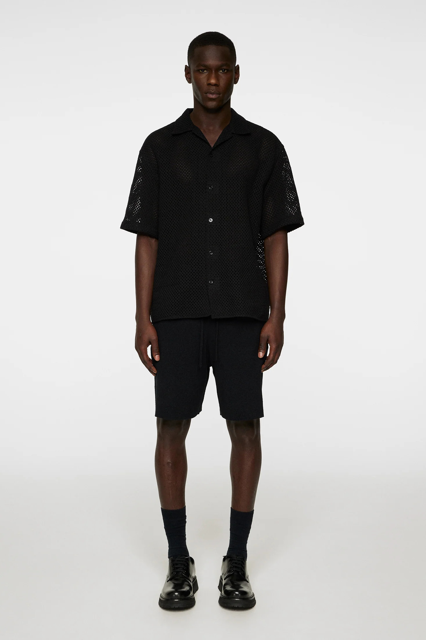 Ellis Crochet Shirt / Black - Image 4