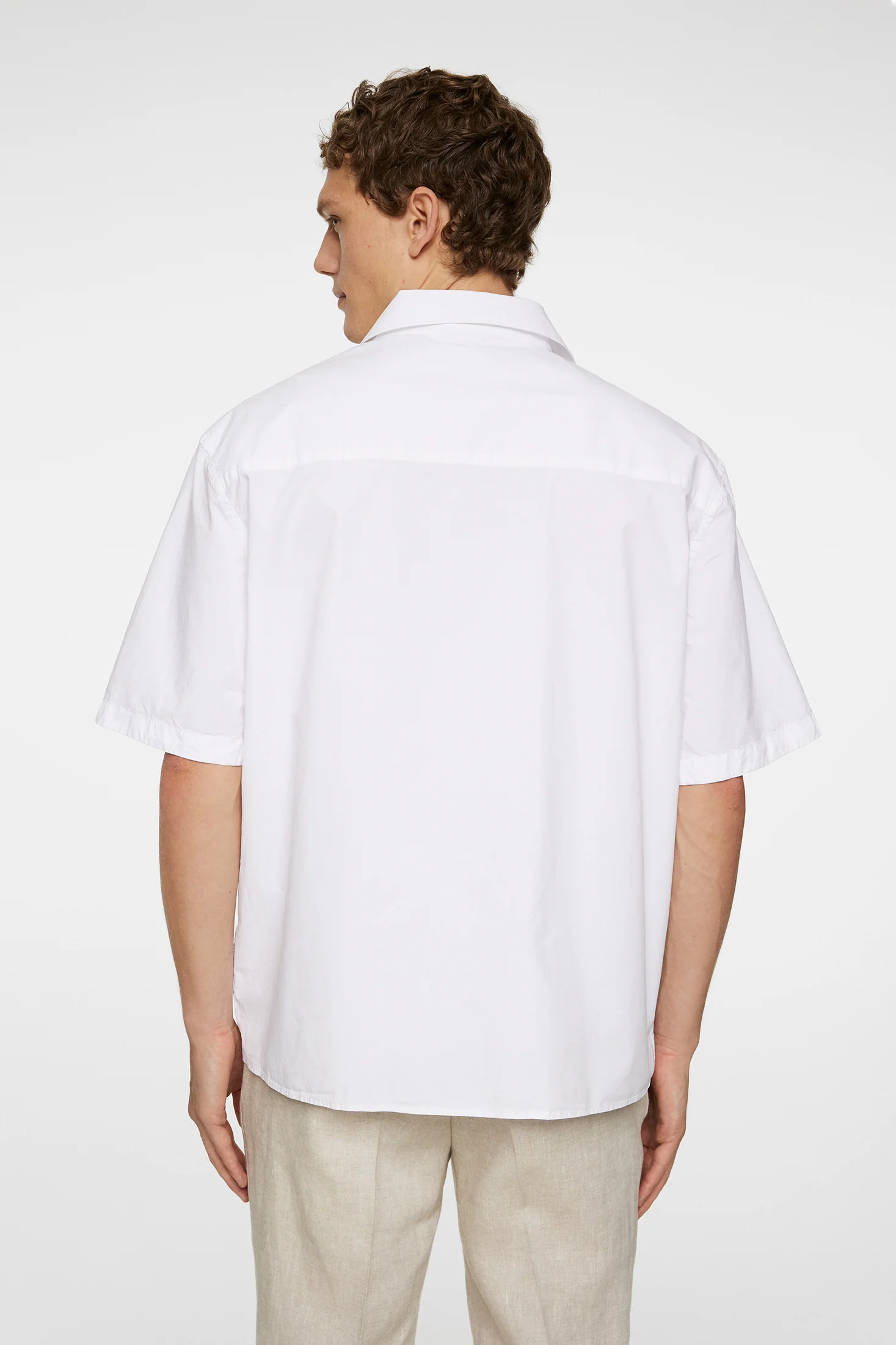 Ellis White Cotton Shirt / White - Image 3