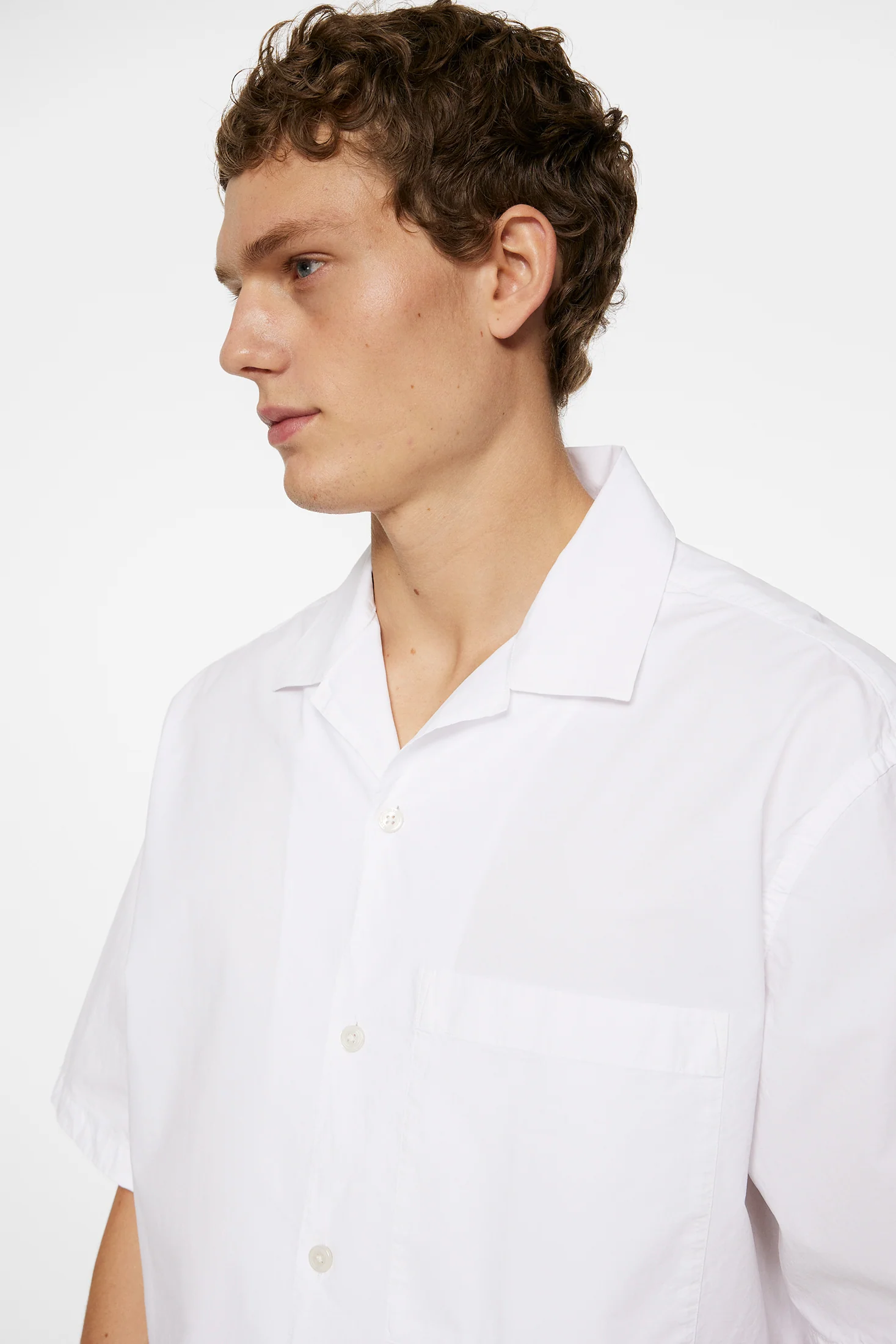 Ellis White Cotton Shirt / White - Image 5