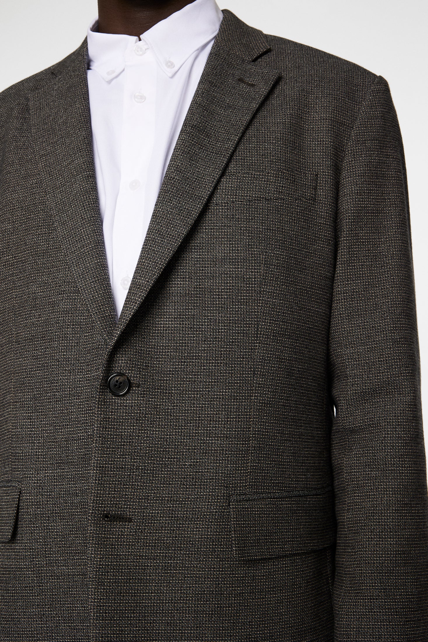 Elton U 2 Tone Blazer / Bitter Chocolate - Image 6