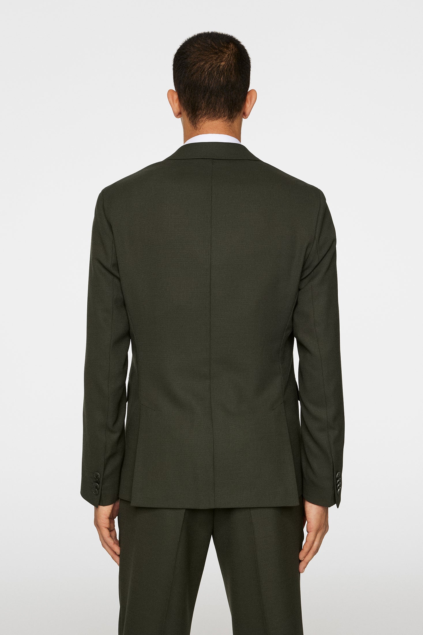 Elton U Active Hopsack Blazer / Forest Green - Image 3