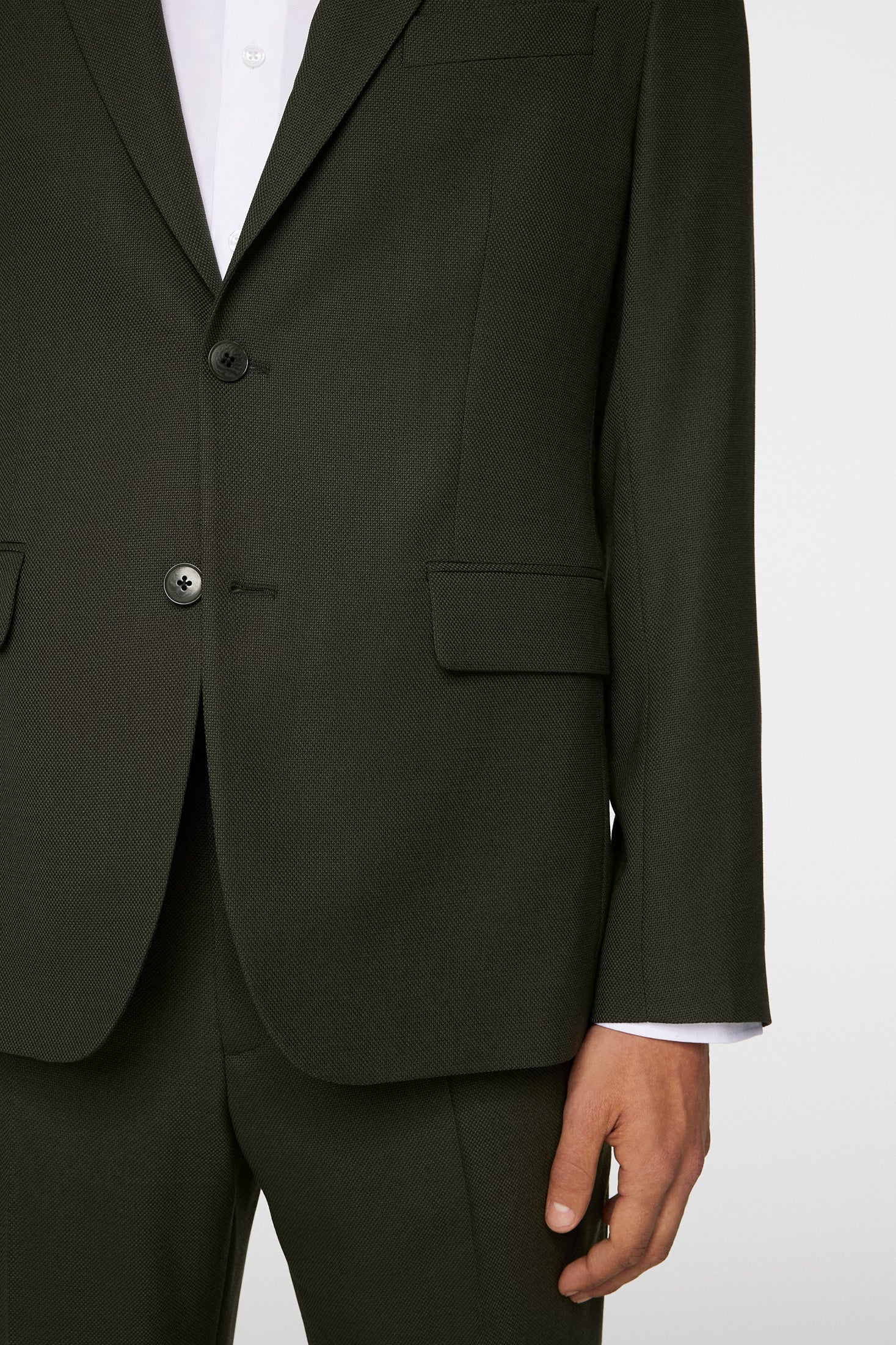 Elton U Active Hopsack Blazer / Forest Green - Image 6
