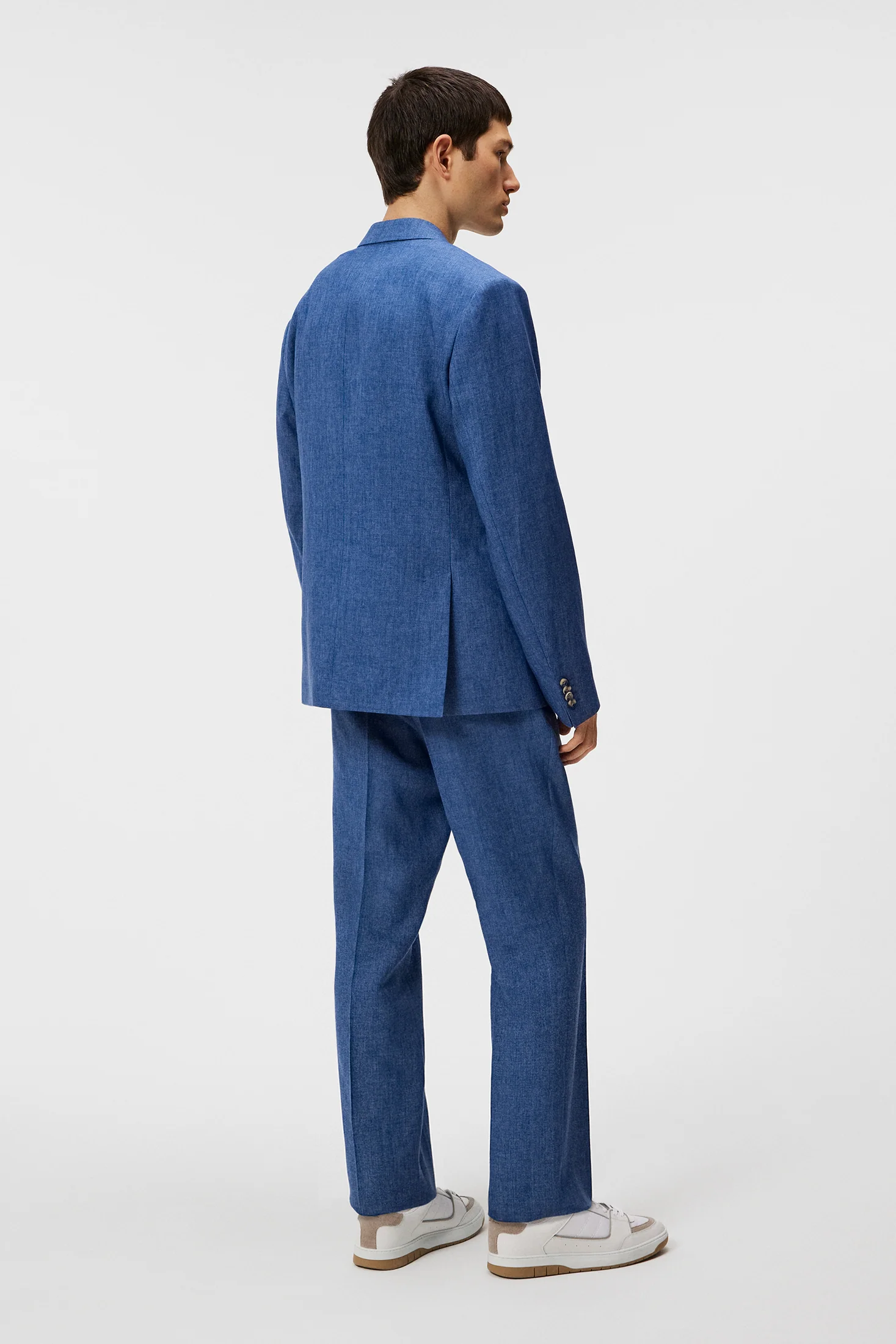 Elton U Super Linen Blazer / Chambray Blue - Image 3