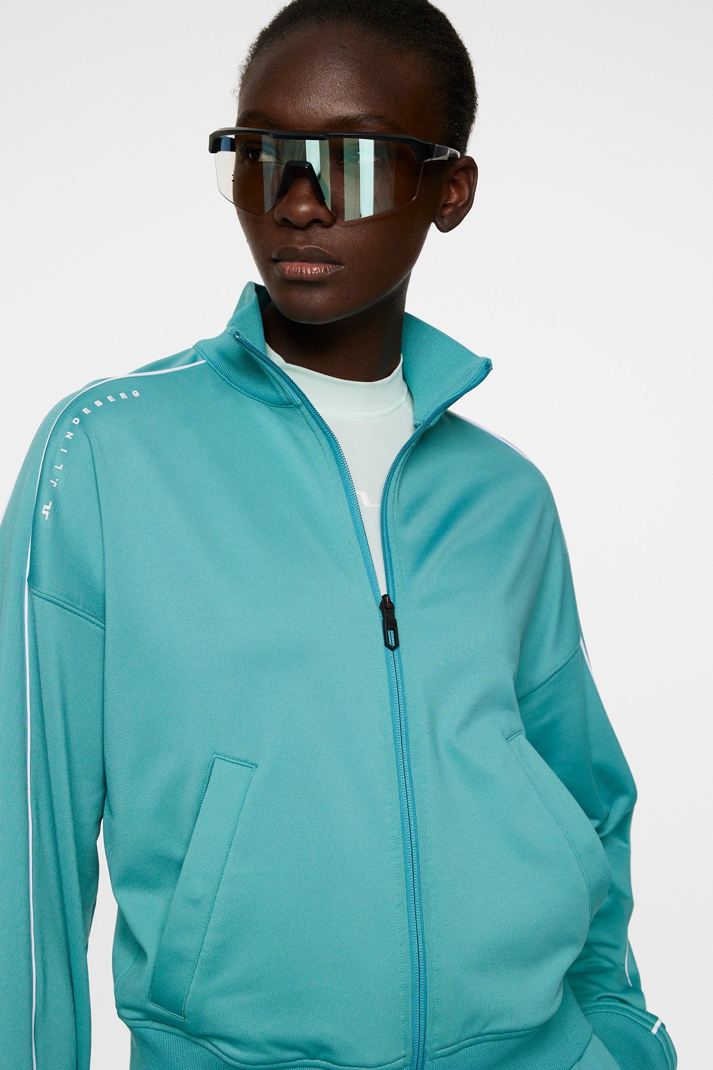 Emiliana Track Jacket / Teal - Image 6