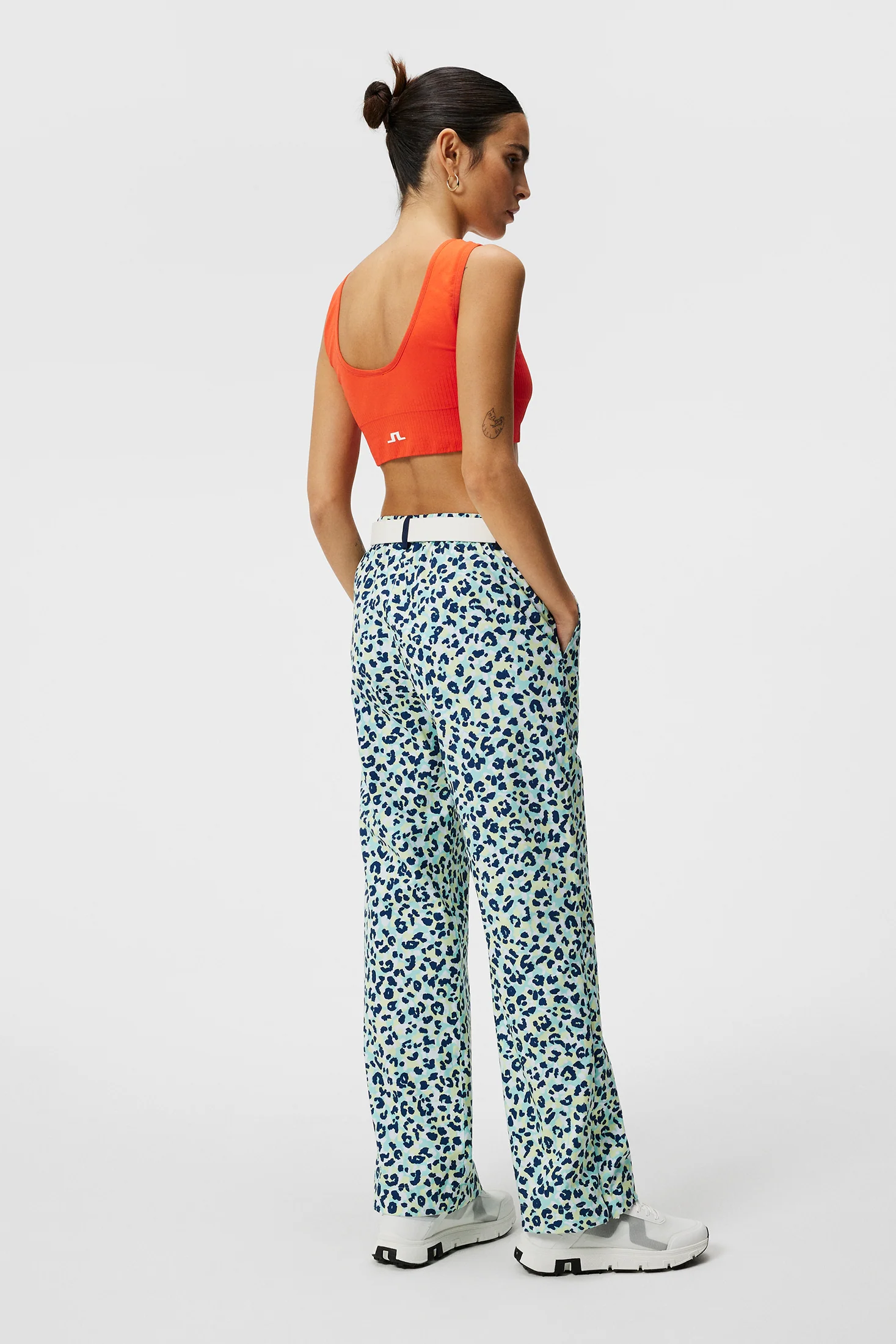 Evertine Rain Pant Print / Leopard Aruba Blue - Image 3