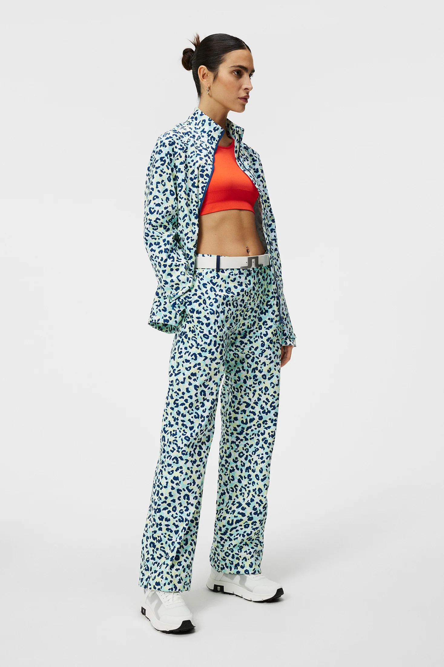Evertine Rain Pant Print / Leopard Aruba Blue - Image 4