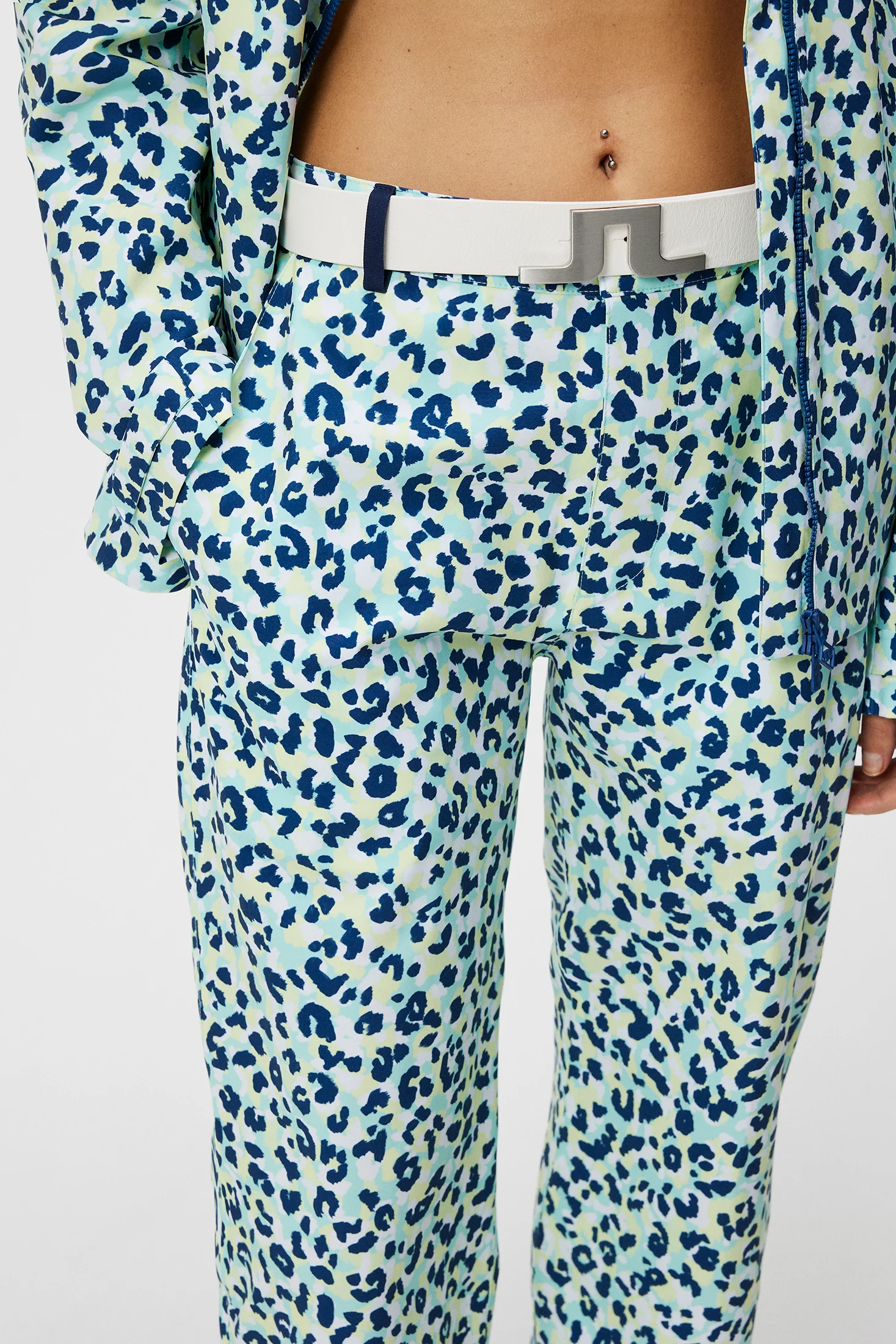 Evertine Rain Pant Print / Leopard Aruba Blue - Image 5