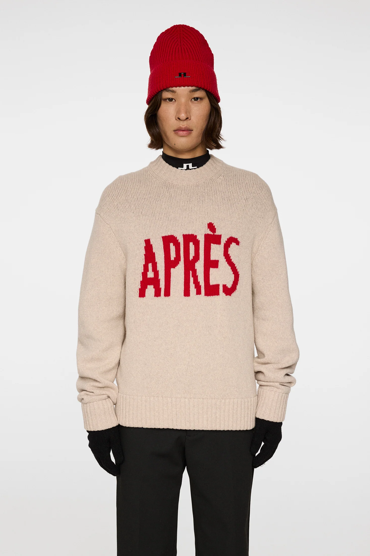 Fabian Graphic Knit Sweater / Moonbeam - Image 2