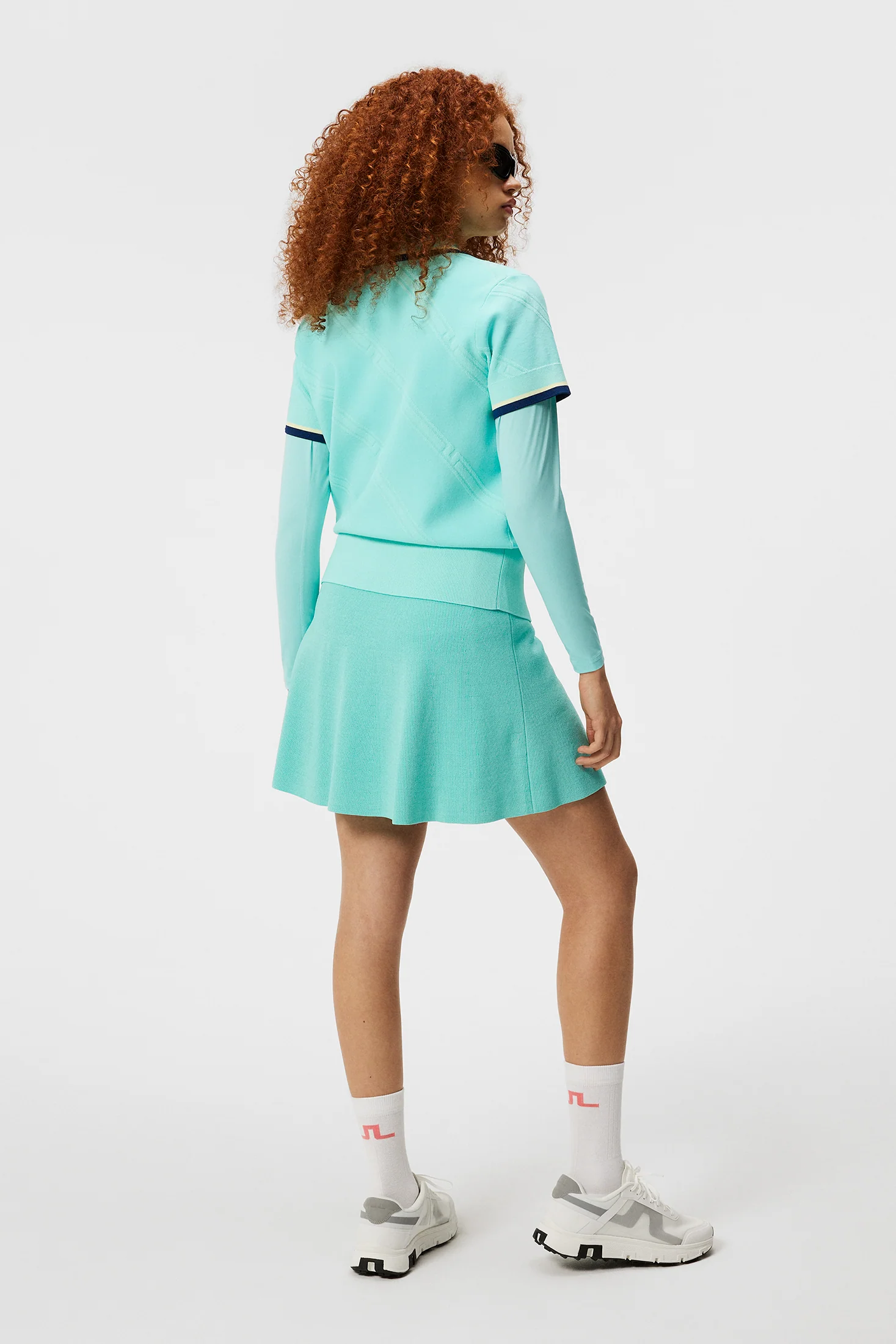 Feline Knitted Shirt / Aruba Blue - Image 3