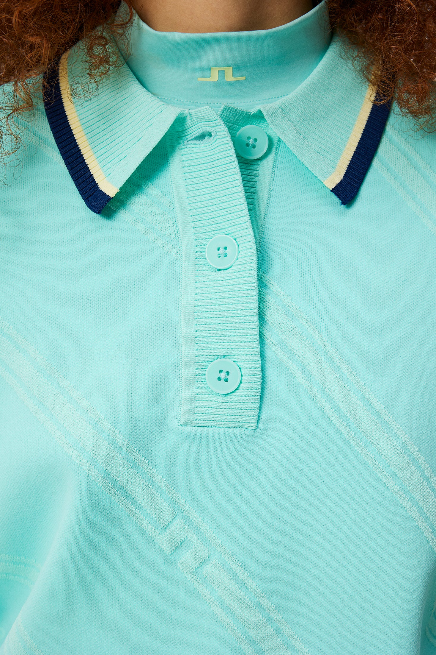 Feline Knitted Shirt / Aruba Blue - Image 6